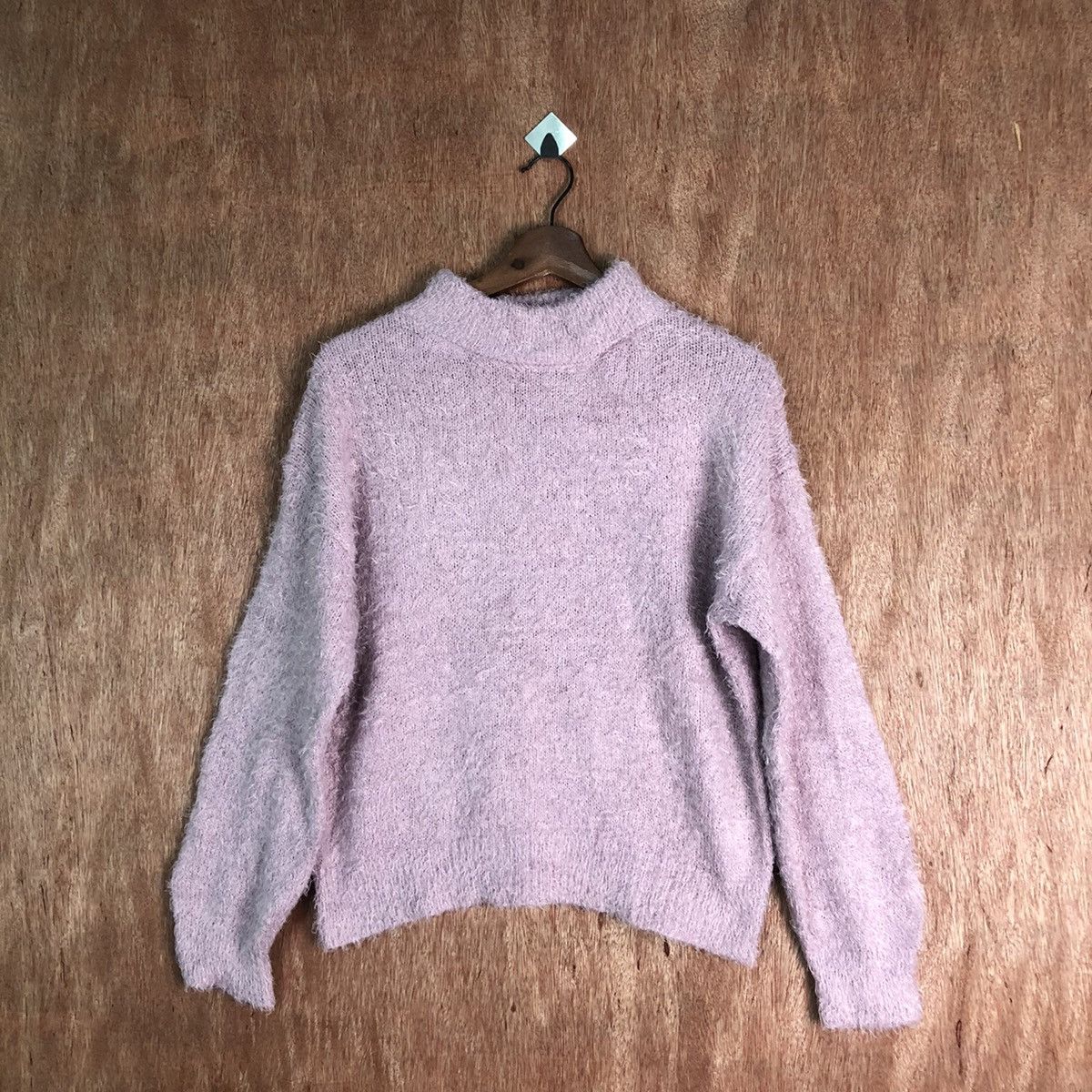 Homespun Knitwear GU Purple Shag Shaggy Fur Mohair Knitwear #6522 Size US M / EU 48-50 / 2 - 1 Thumbnail