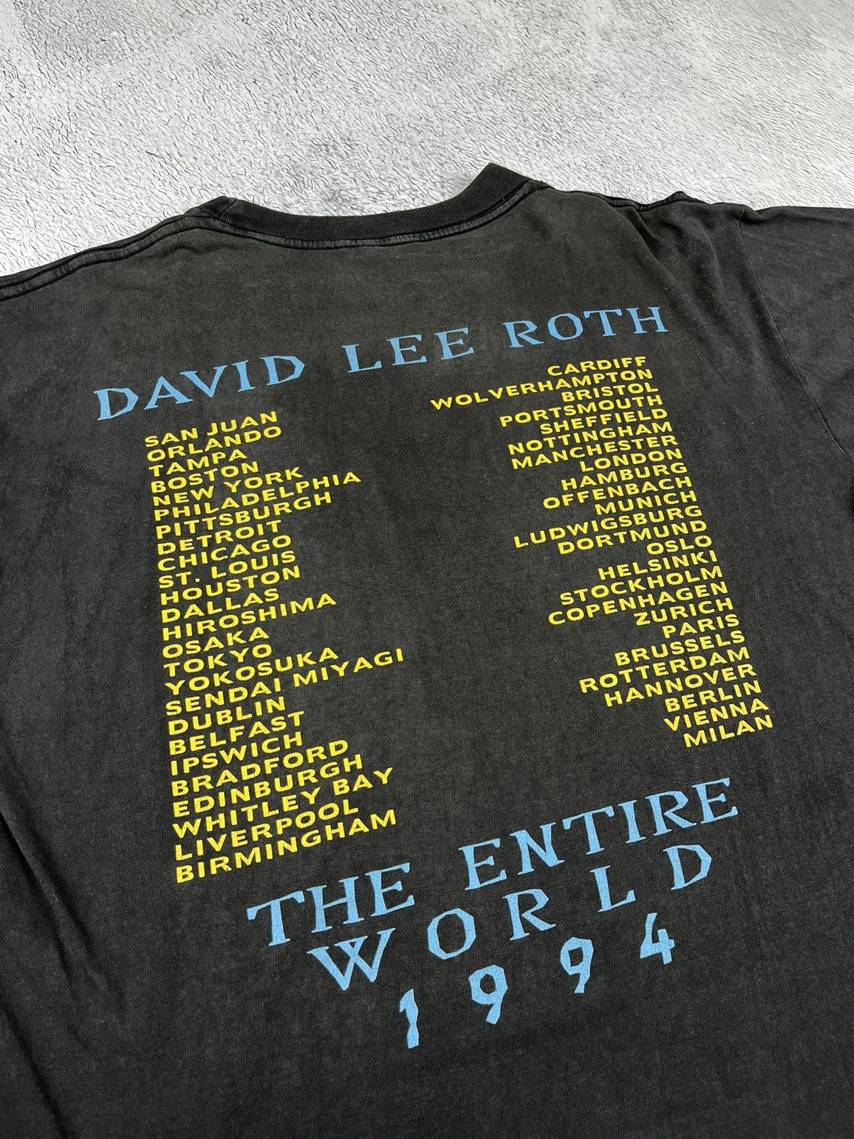 Band Tees RARE🔥 Vintage 1994 David Lee Roth tshirt the entire world Size US M / EU 48-50 / 2 - 5 Thumbnail