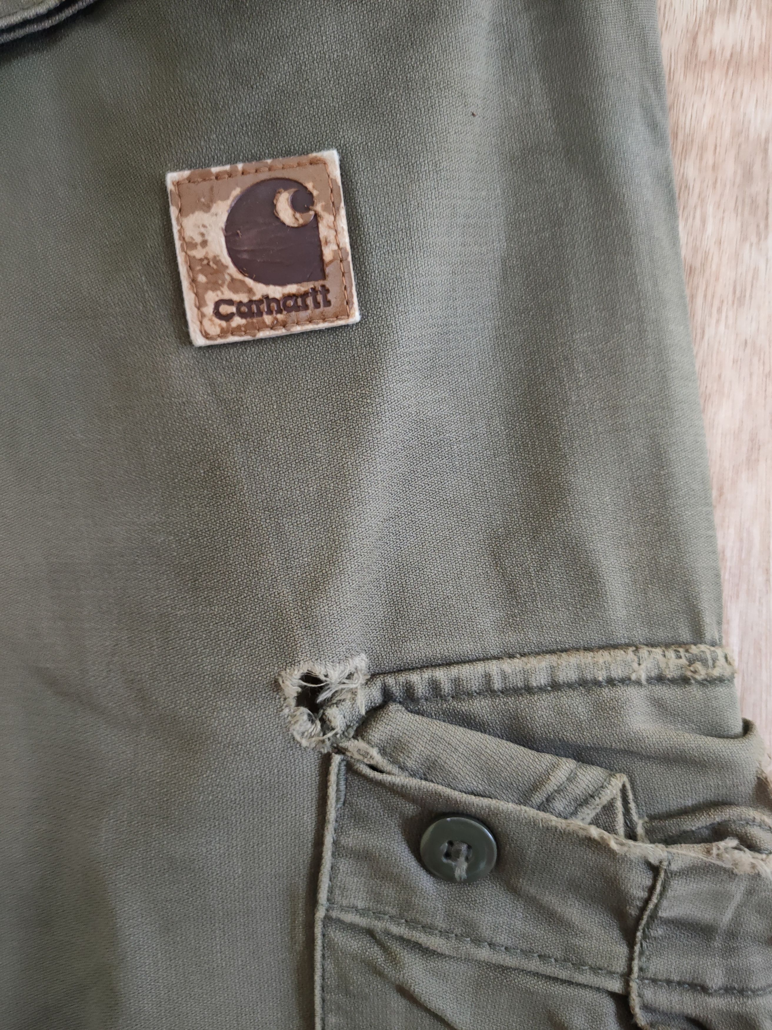 Carhartt DL carhartt vintage distressed thrashed cargo pants #46-252t Size US 33 - 12 Thumbnail