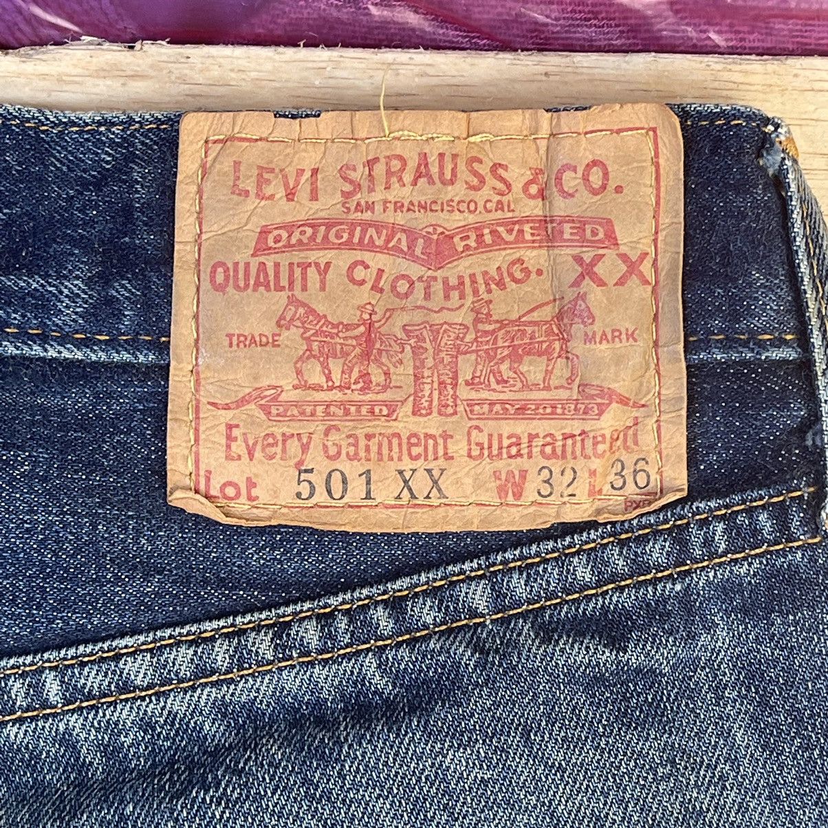 Levi's × Vintage RIOT💥💥30x32.5 Vintage 90s Levis 501XX Big E Selvedge Jeans Size US 32 / EU 48 - 13 Thumbnail