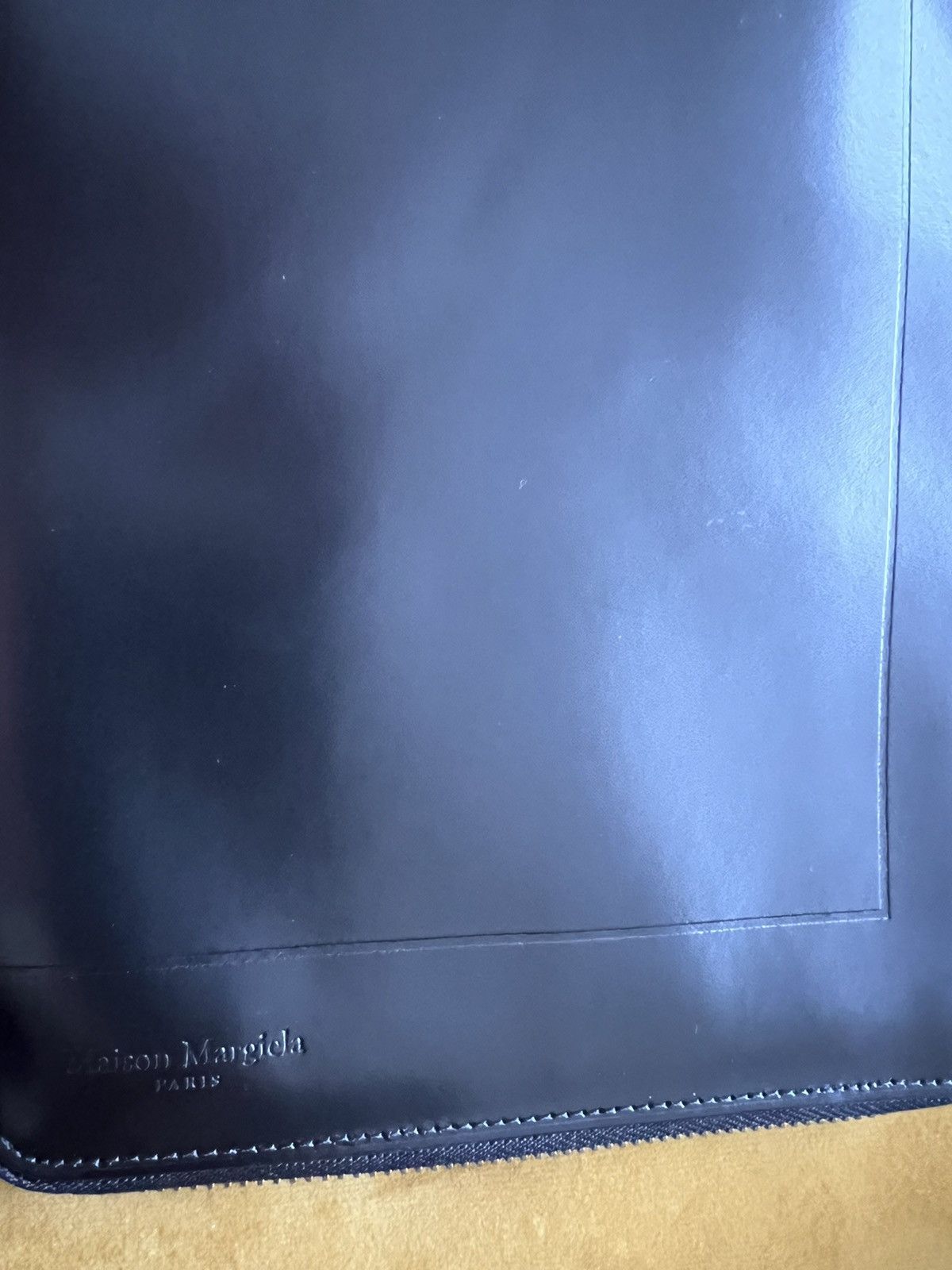 Maison Margiela €350 glossy black leather organizer, made in Italy Size ONE SIZE - 12 Thumbnail
