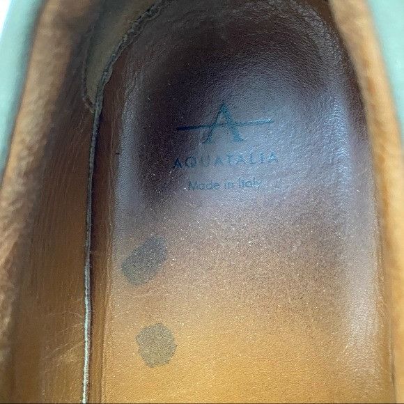 Aquatalia Aquatalia Italian Woven Leather Slip On Shoes Size US 11 / EU 44 - 4 Thumbnail
