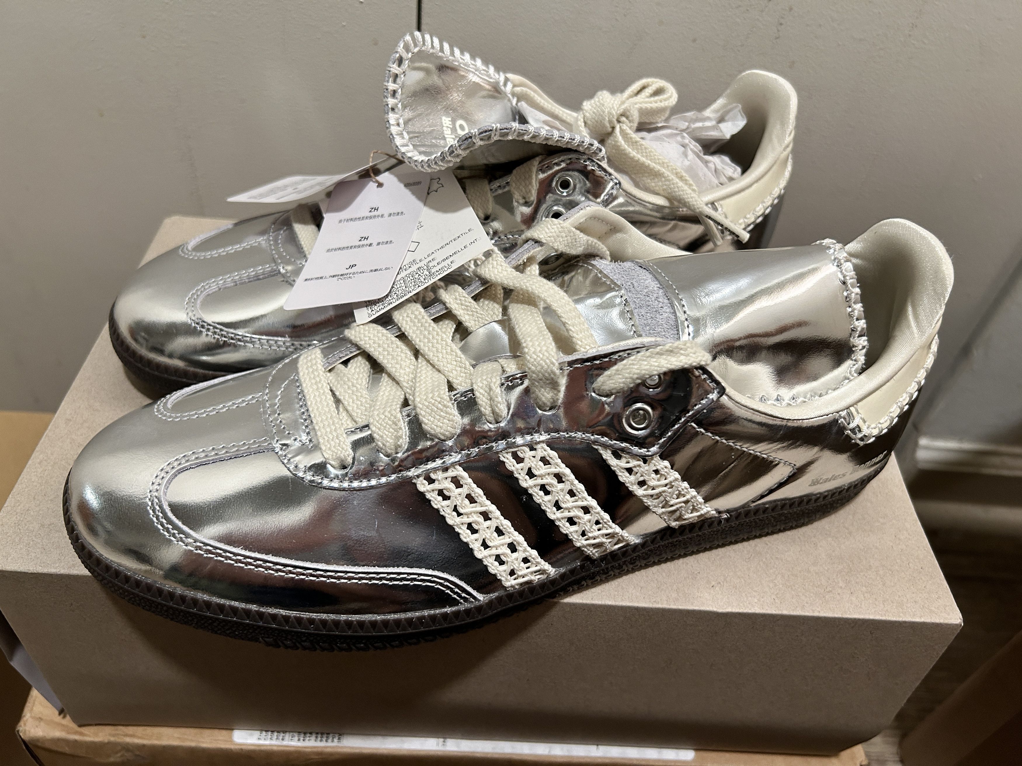 Adidas × Wales Bonner Adidas Samba Wales Bonner Silver Size US 10.5 / EU 43-44 - 2 Thumbnail