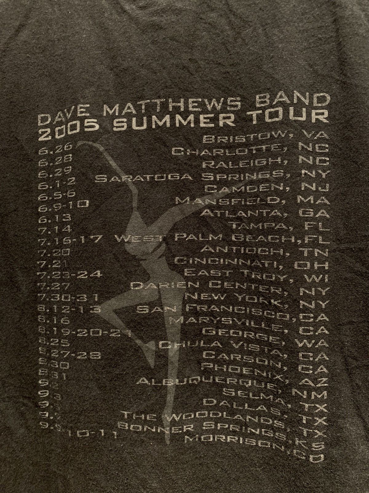 Band Tees × Vintage *RARE* Vintage 2005 Dave Matthews Band Summer Tour T-Shirt M Size US M / EU 48-50 / 2 - 4 Thumbnail