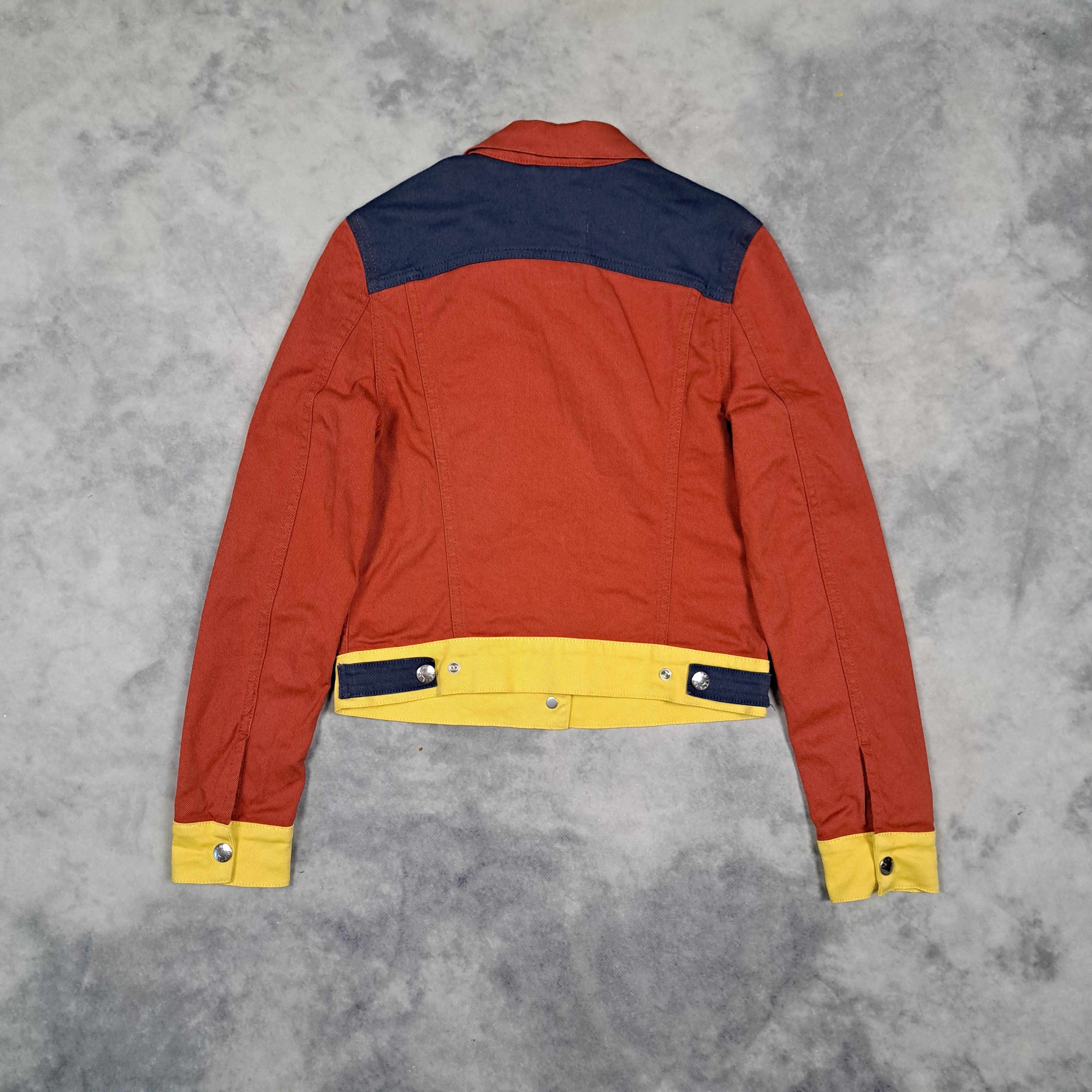 Acne Studios Acne Studios Multicolor Top Orange Multi Lego Denim Jacket Size XS / US 0-2 / IT 36-38 - 3 Thumbnail