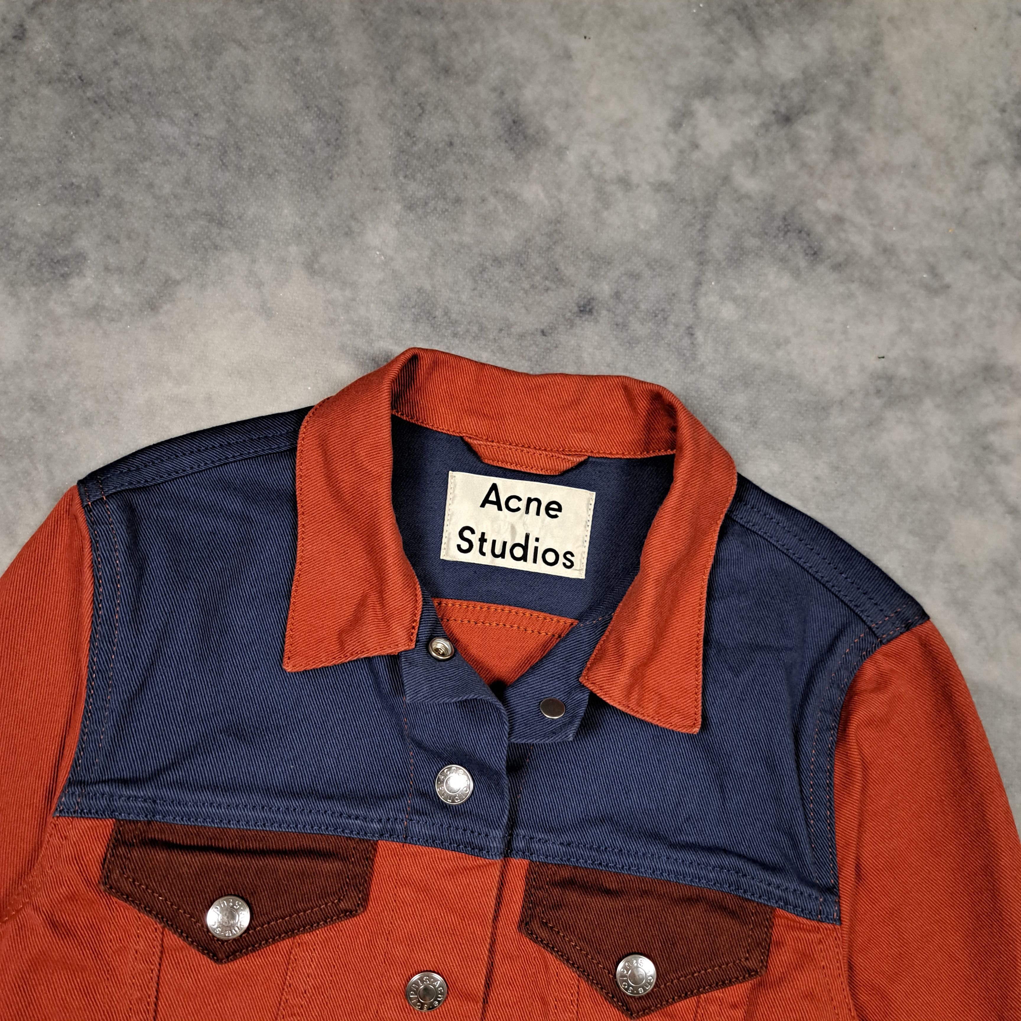 Acne Studios Acne Studios Multicolor Top Orange Multi Lego Denim Jacket Size XS / US 0-2 / IT 36-38 - 2 Thumbnail