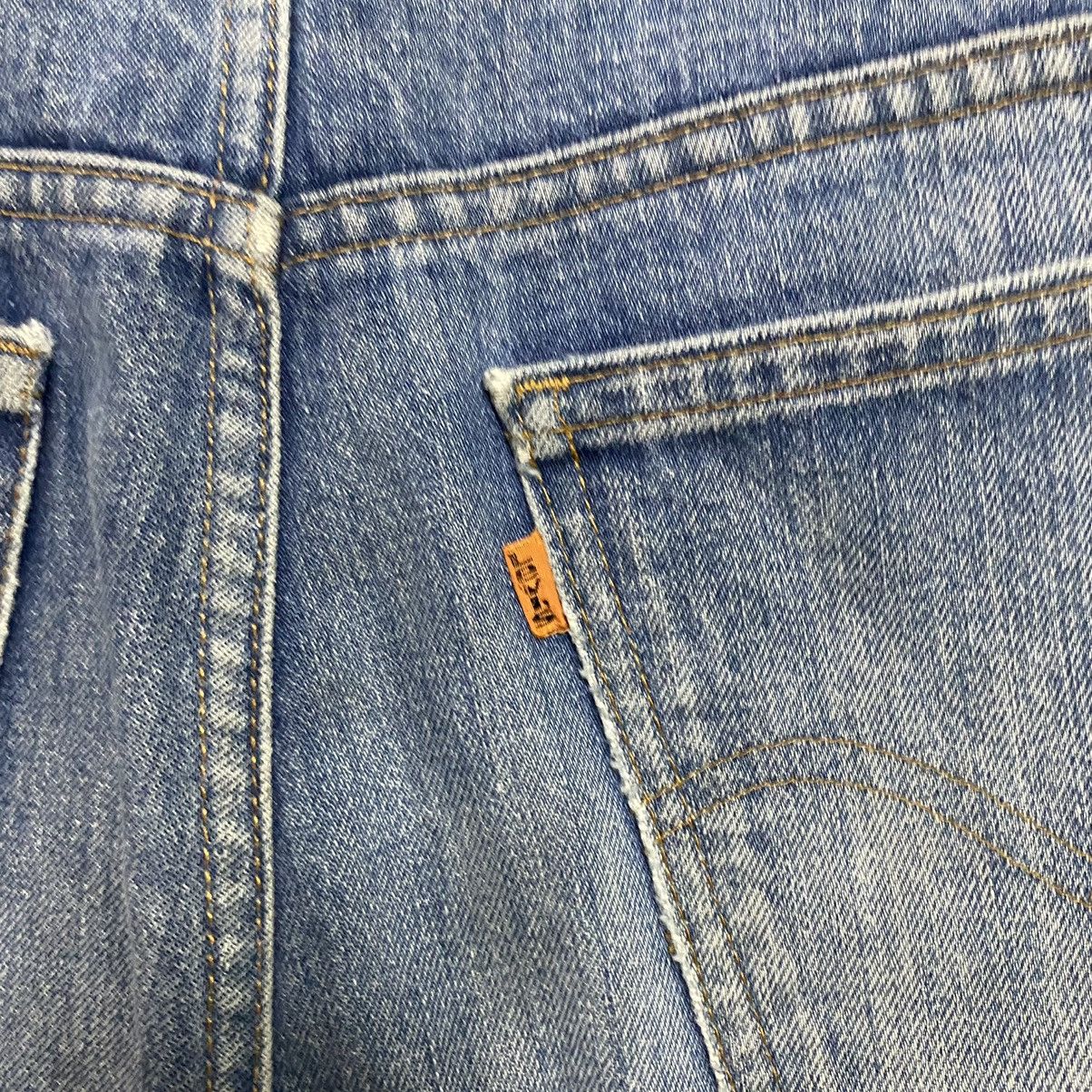 Levi's 70s Levis 646 Orangetab Bell Bottom Jeans #8 33x30 Size US 33 - 13 Thumbnail