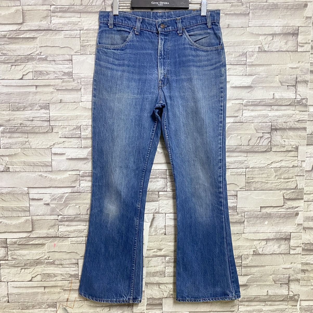 Levi's 70s Levis 646 Orangetab Bell Bottom Jeans #8 33x30 Size US 33 - 3 Thumbnail