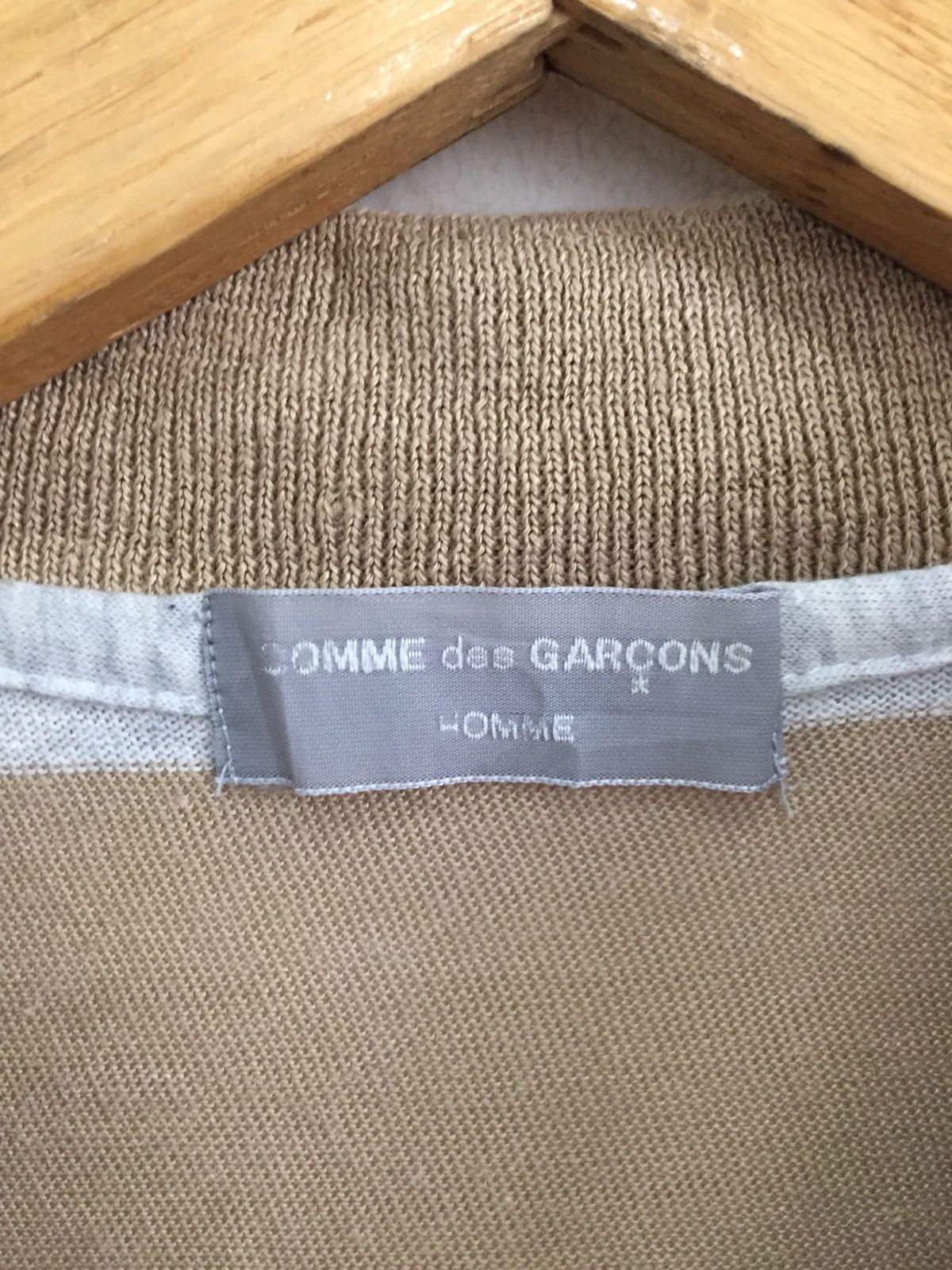 Comme des Garcons Homme SS97 Comme des Garçons Home Jail Stripe Polo Shirt Size US L / EU 52-54 / 3 - 4 Thumbnail