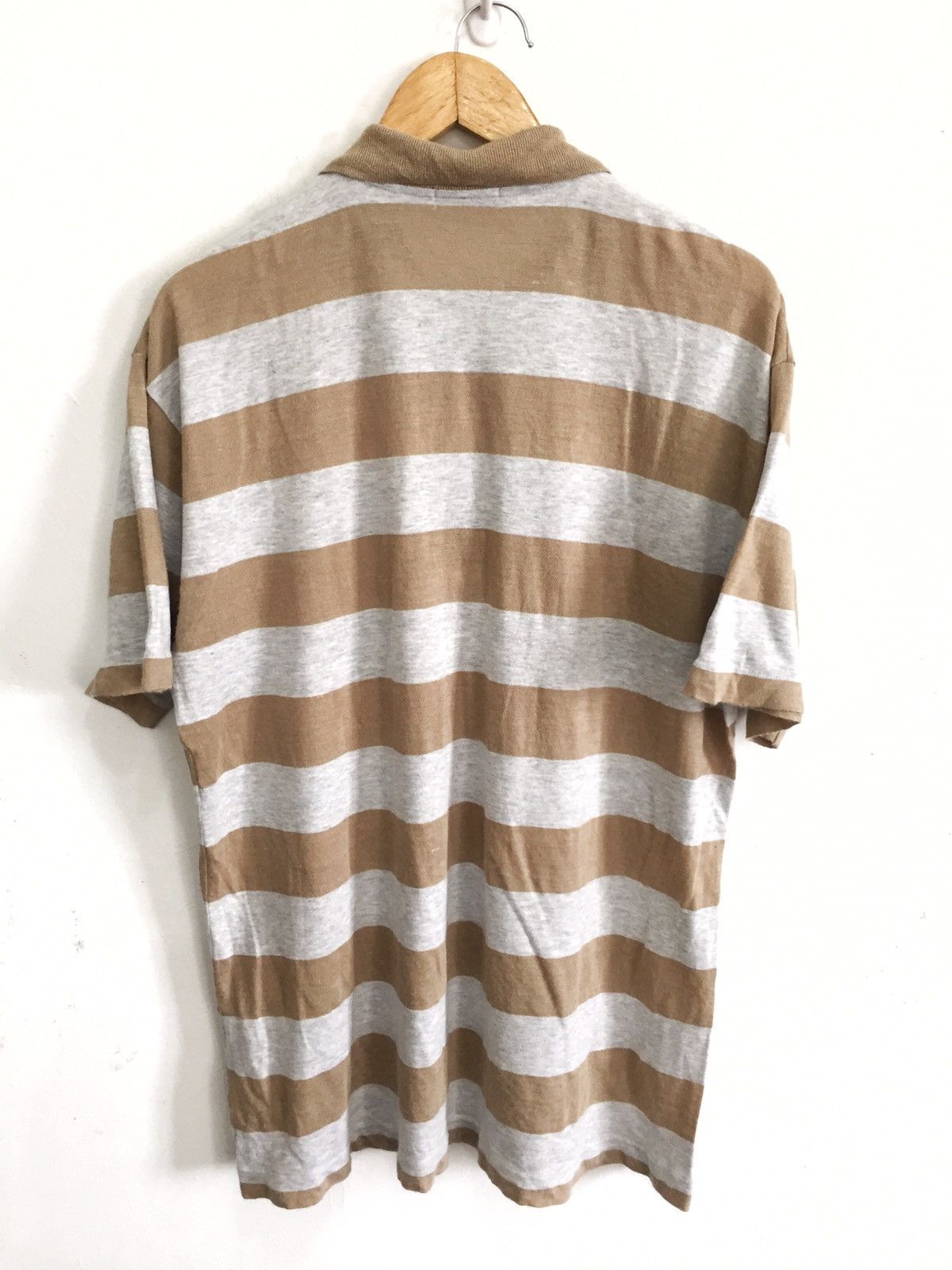 Comme des Garcons Homme SS97 Comme des Garçons Home Jail Stripe Polo Shirt Size US L / EU 52-54 / 3 - 2 Thumbnail