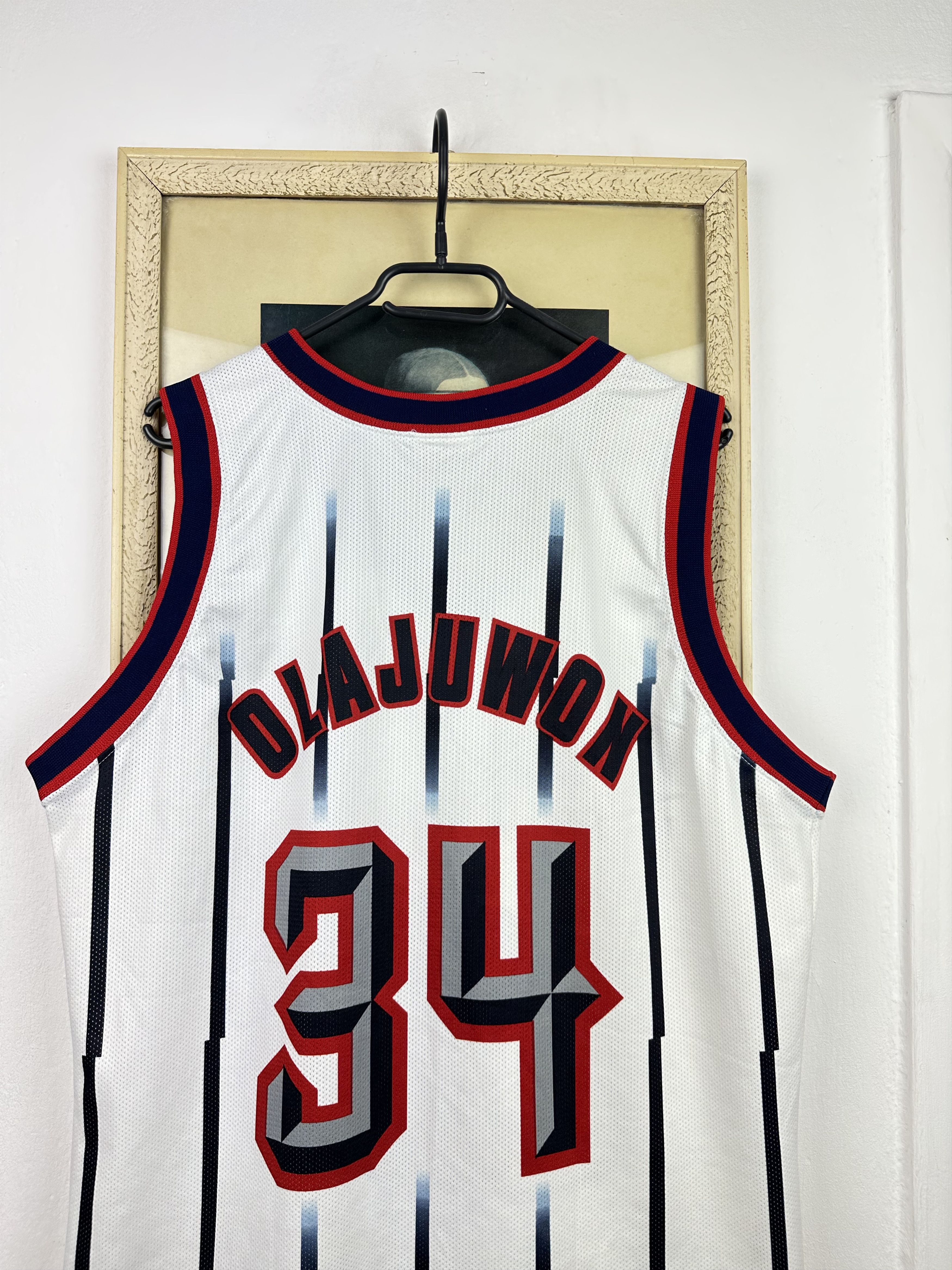 Champion × NBA × Vintage Vintage Houston Rockets Olajuwon Jersey NBA Shirt Champion Size US L / EU 52-54 / 3 - 12 Thumbnail