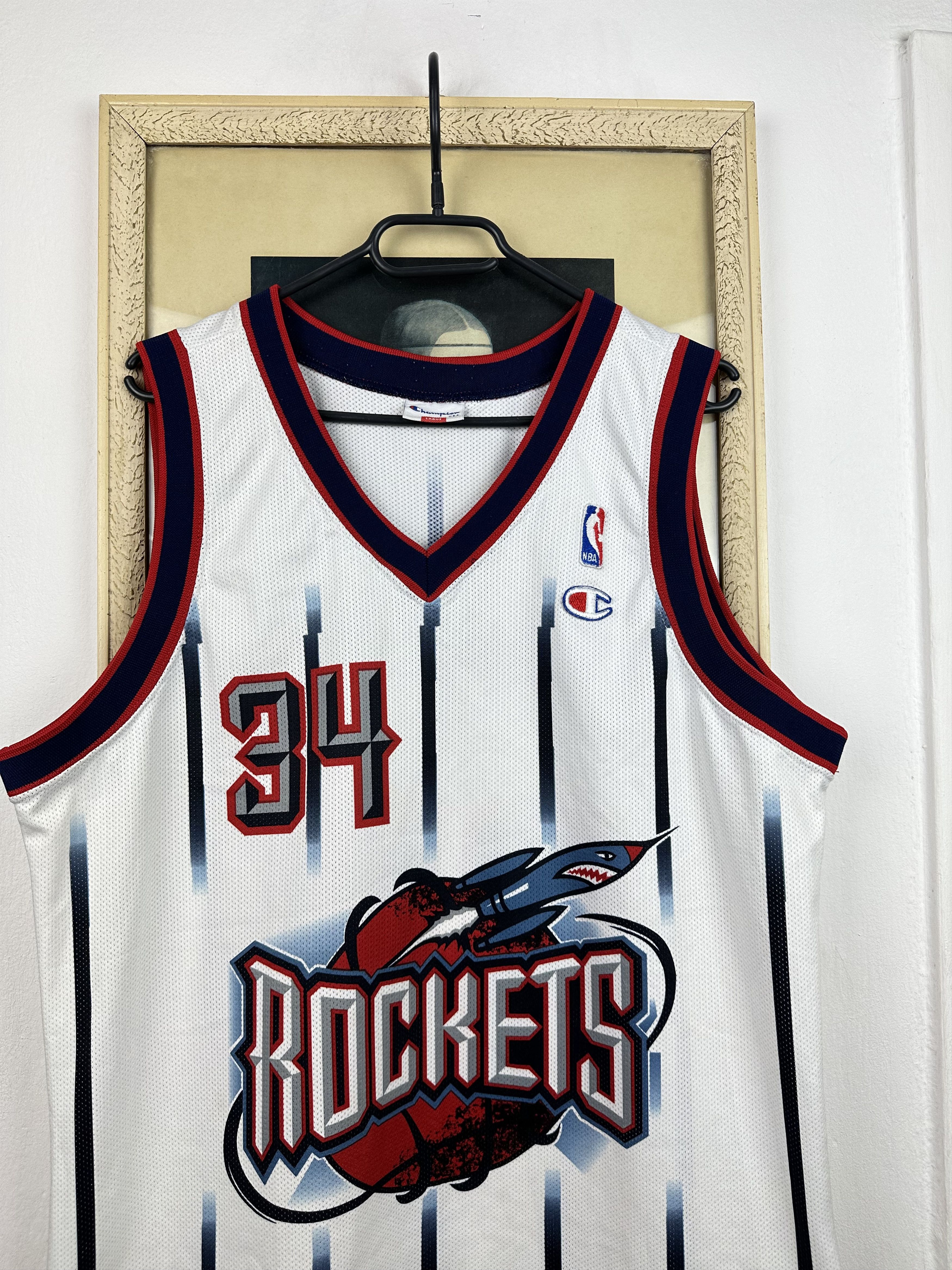 Champion × NBA × Vintage Vintage Houston Rockets Olajuwon Jersey NBA Shirt Champion Size US L / EU 52-54 / 3 - 2 Thumbnail