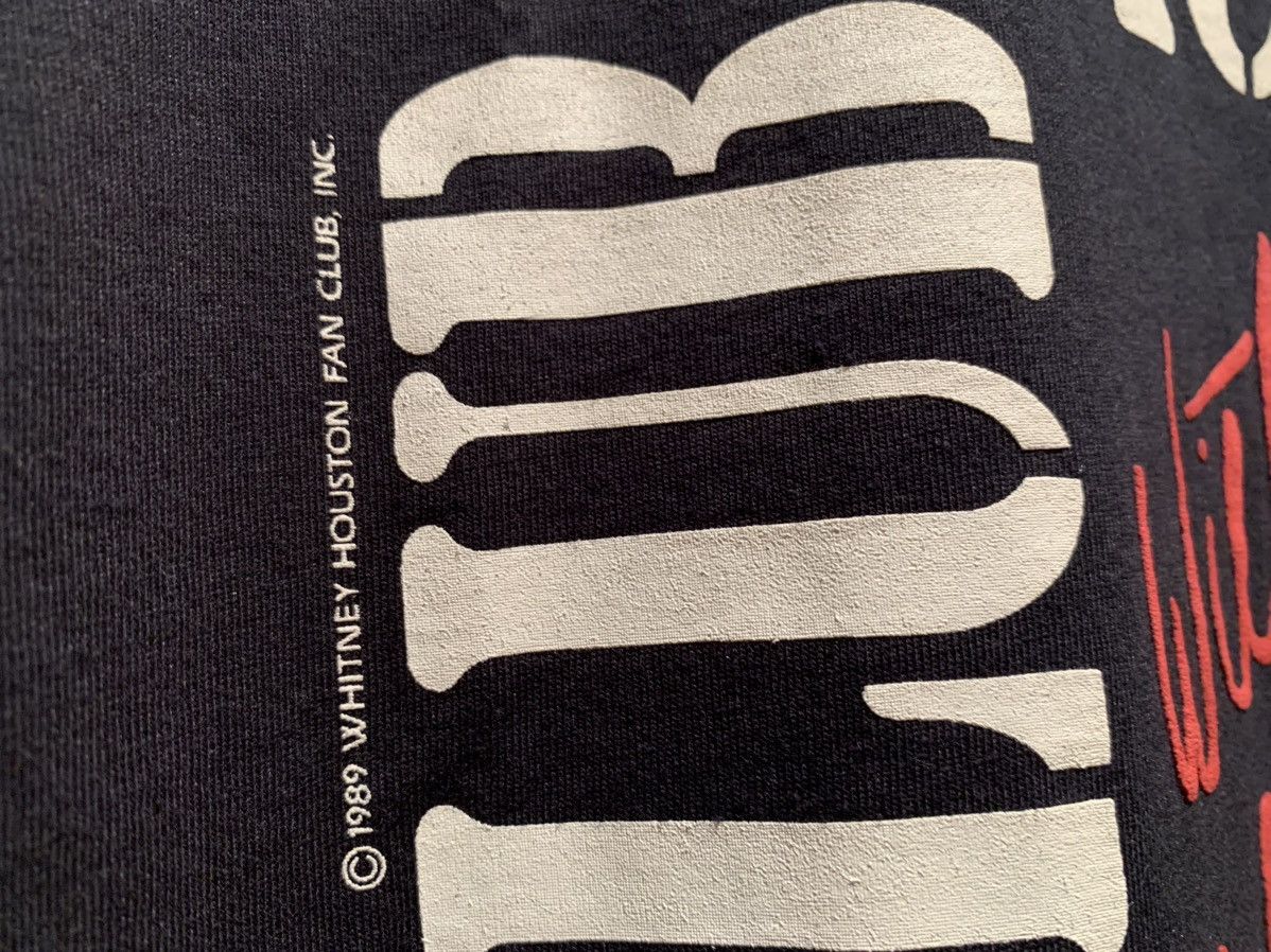 Band Tees × Vintage *RARE* Vintage 1989 Whitney Houston Fan Club USA-Made Shirt Size US XL / EU 56 / 4 - 5 Thumbnail