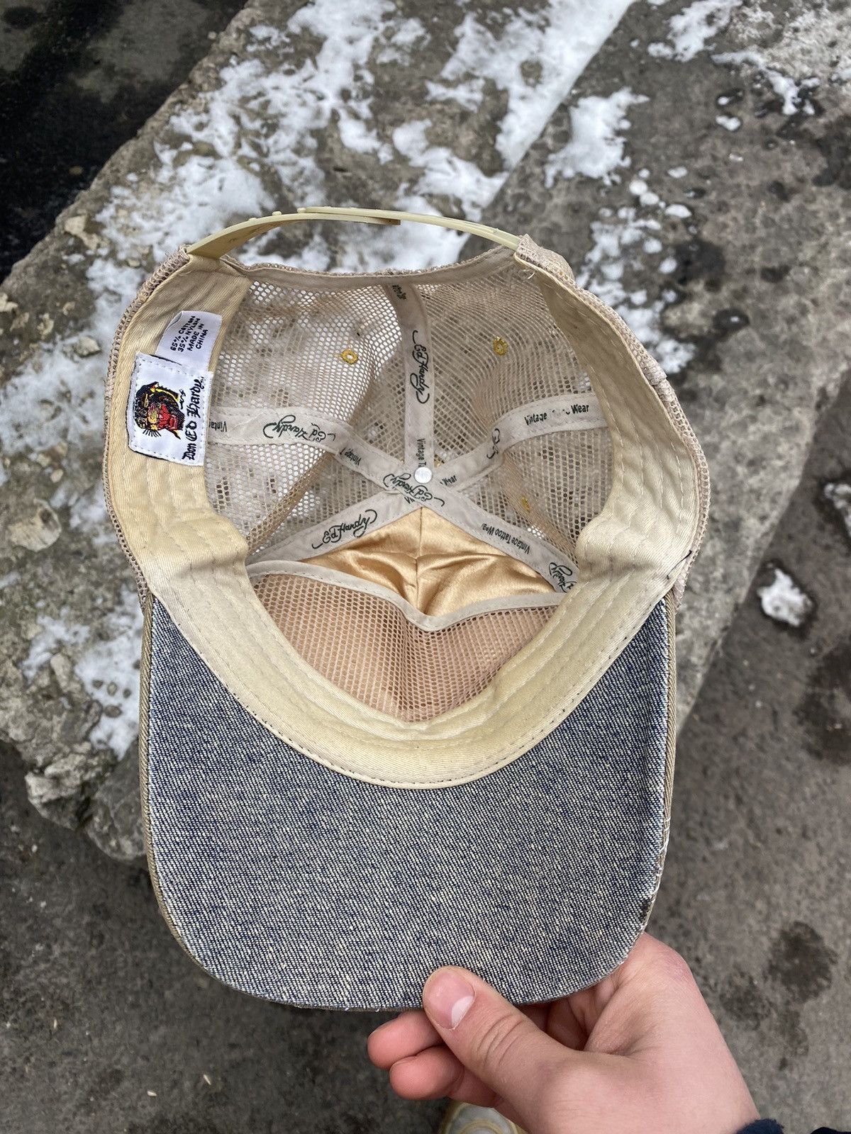 Ed Hardy × Vintage 🐻 Don Ed Hardy Cap Y2K Trucker Hat Vintage Yeat Travis Scott Size ONE SIZE - 4 Thumbnail
