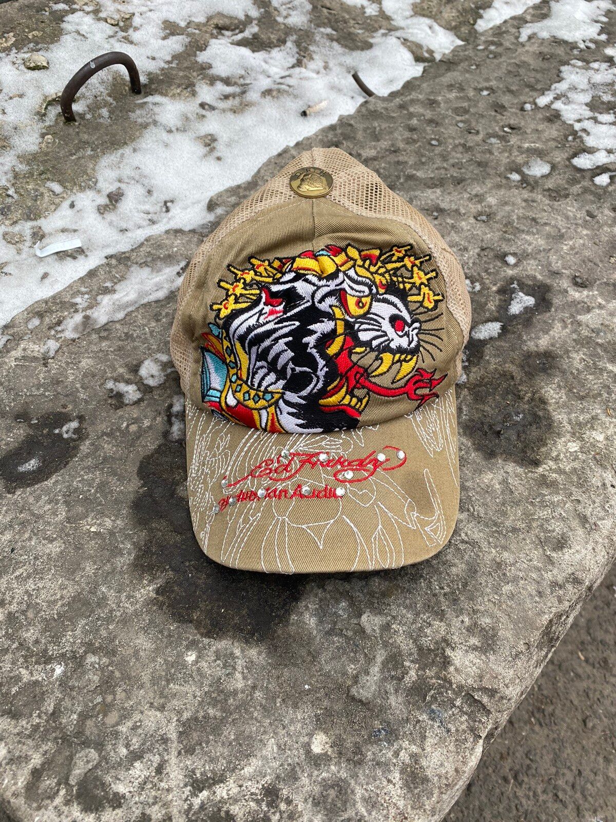 Ed Hardy Cap -Size:Fits all -Condition:90% -SOLD❌❌