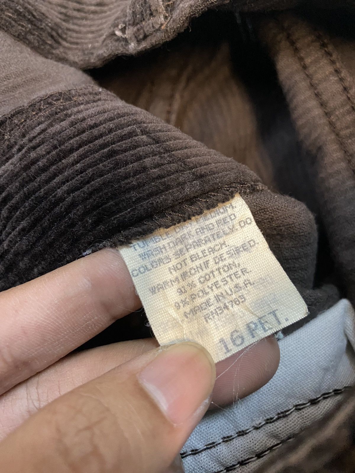 Lee × Vintage Vintage Lee Riveted Corduroy Pant Size US 31 - 6 Thumbnail
