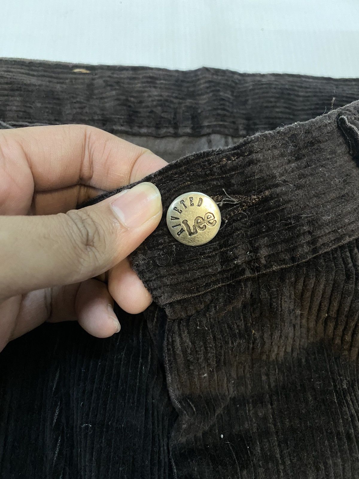 Lee × Vintage Vintage Lee Riveted Corduroy Pant Size US 31 - 4 Thumbnail