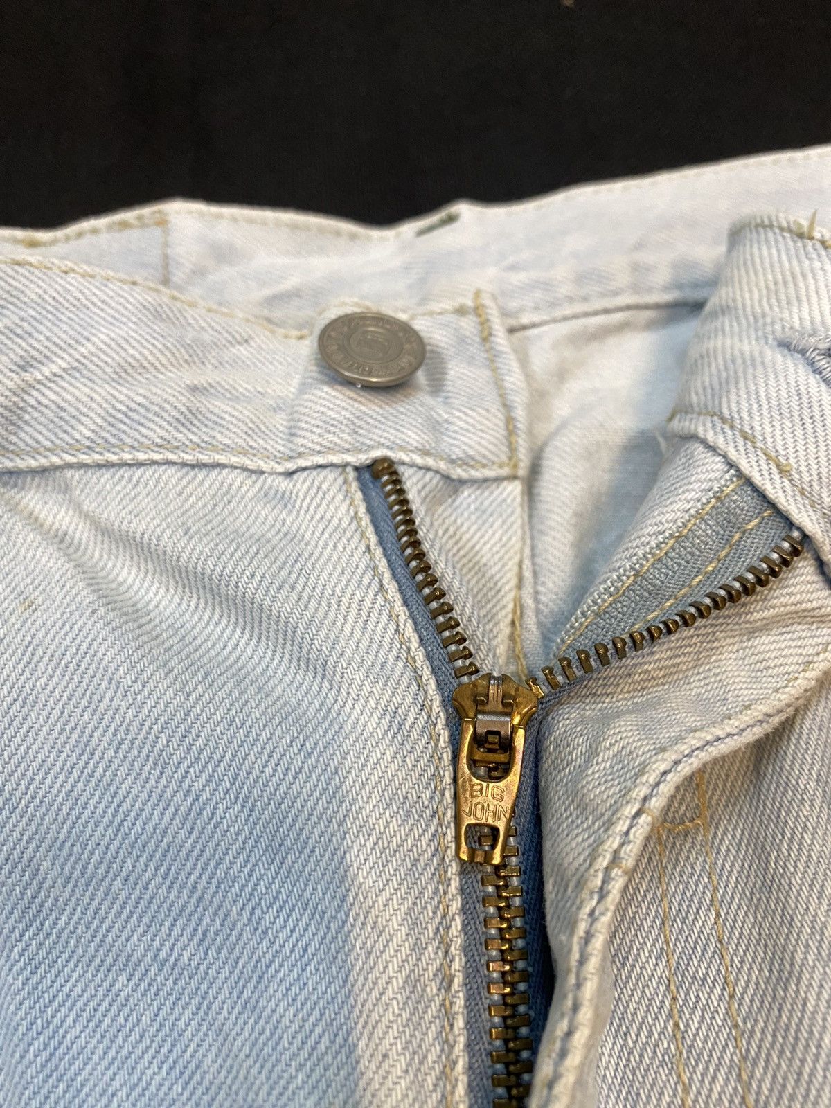 Big John × Japanese Brand × Vintage Vintage Big John Light Denim Jeans Size US 30 / EU 46 - 7 Thumbnail