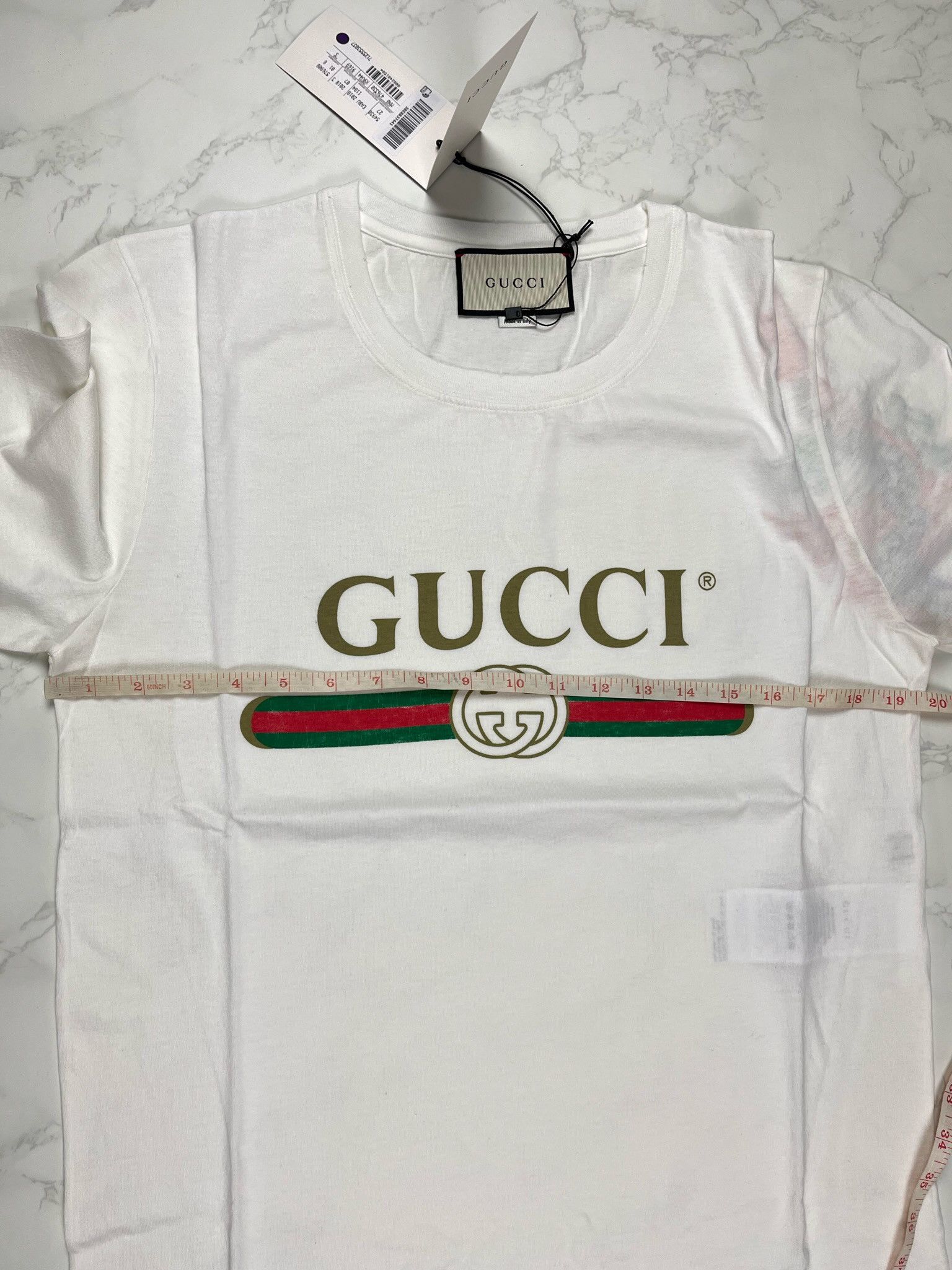 Gucci 🔥60% OFF🔥 Gucci Classic Double G Logo Belt Pattern LS Tee Size US S / EU 44-46 / 1 - 4 Thumbnail