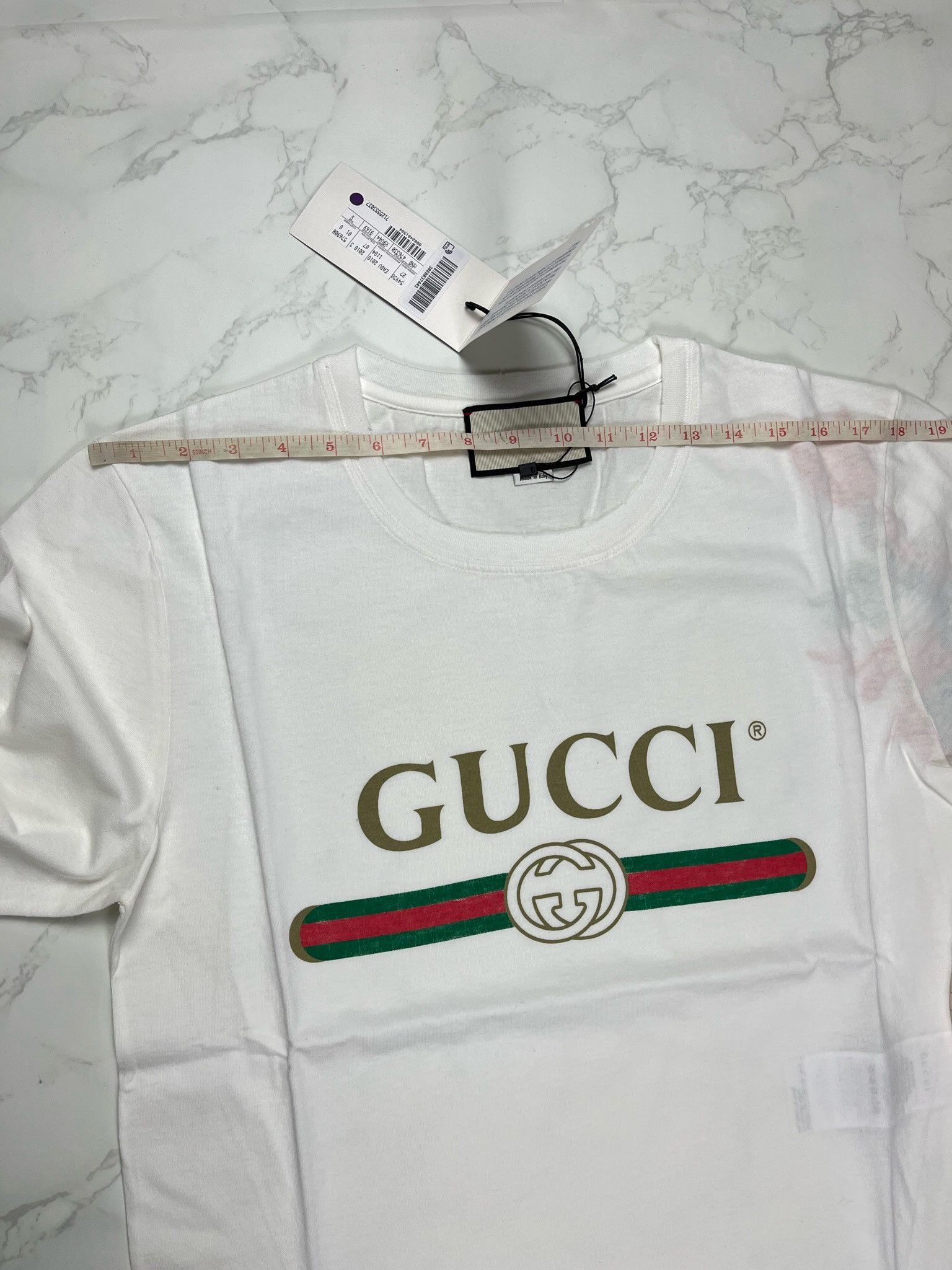 Gucci 🔥60% OFF🔥 Gucci Classic Double G Logo Belt Pattern LS Tee Size US S / EU 44-46 / 1 - 6 Thumbnail