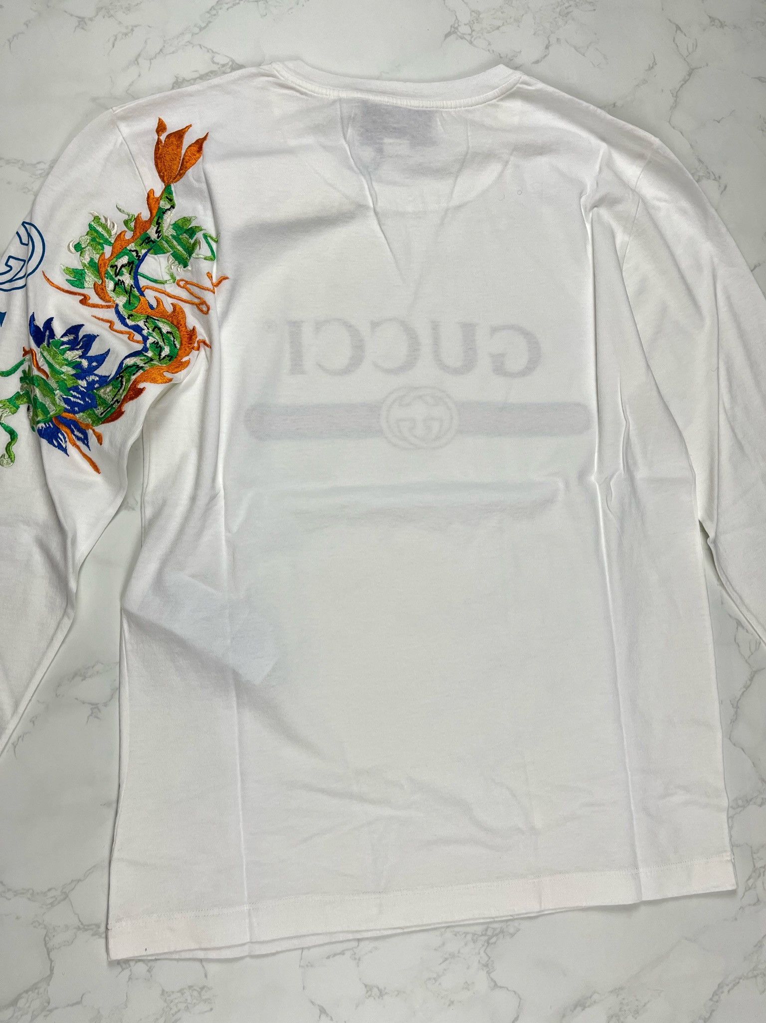 Gucci 🔥60% OFF🔥 Gucci Classic Double G Logo Belt Pattern LS Tee Size US S / EU 44-46 / 1 - 15 Thumbnail