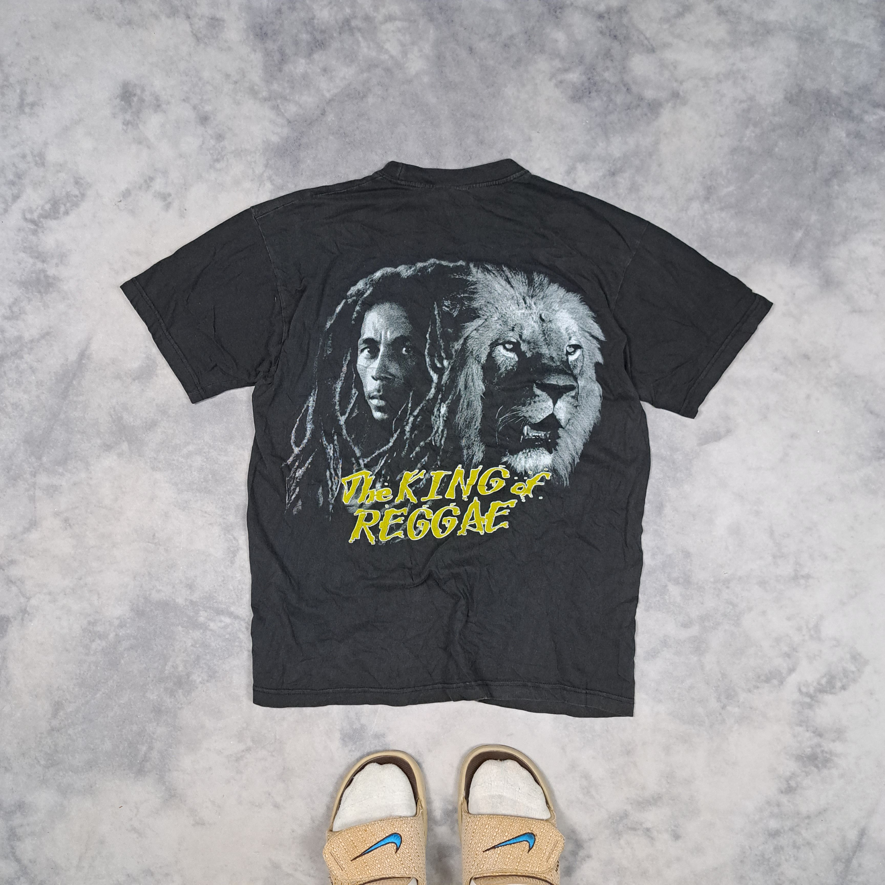 Rap Tees Vintage 90s Bob Marley Rap Tee All Over Print Band Reggae Size US L / EU 52-54 / 3 - 2 Thumbnail