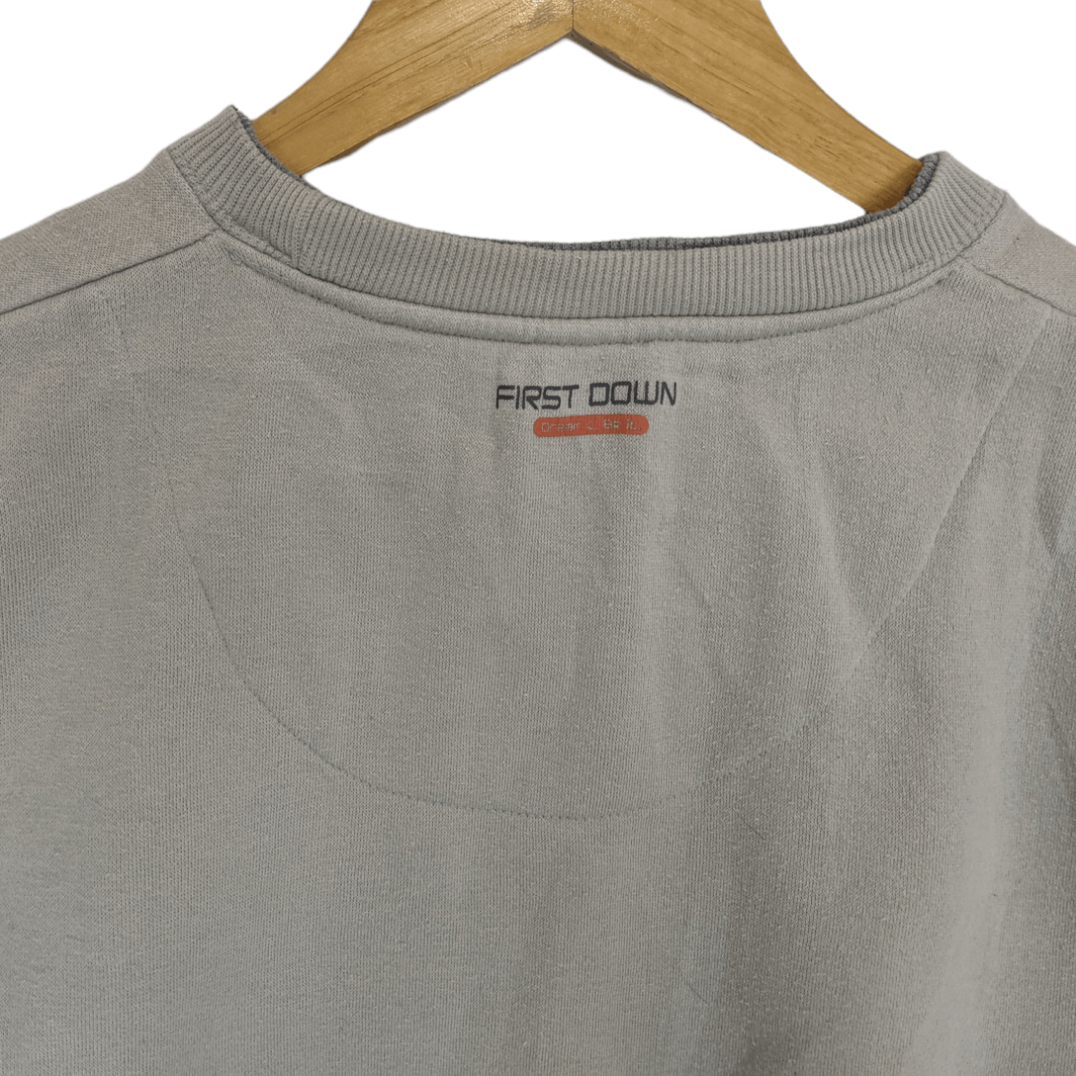 Japanese Brand FIRST DOWN Plain Sportswear Jumper Sweatshirt Size US L / EU 52-54 / 3 - 8 Thumbnail