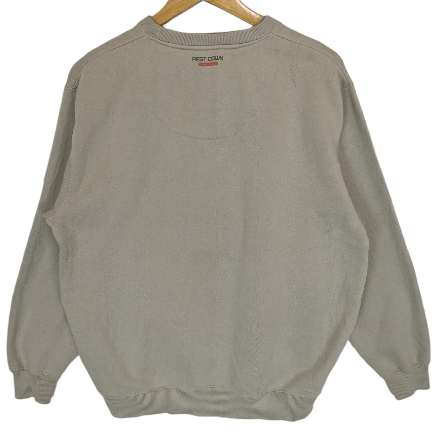 Japanese Brand FIRST DOWN Plain Sportswear Jumper Sweatshirt Size US L / EU 52-54 / 3 - 7 Thumbnail