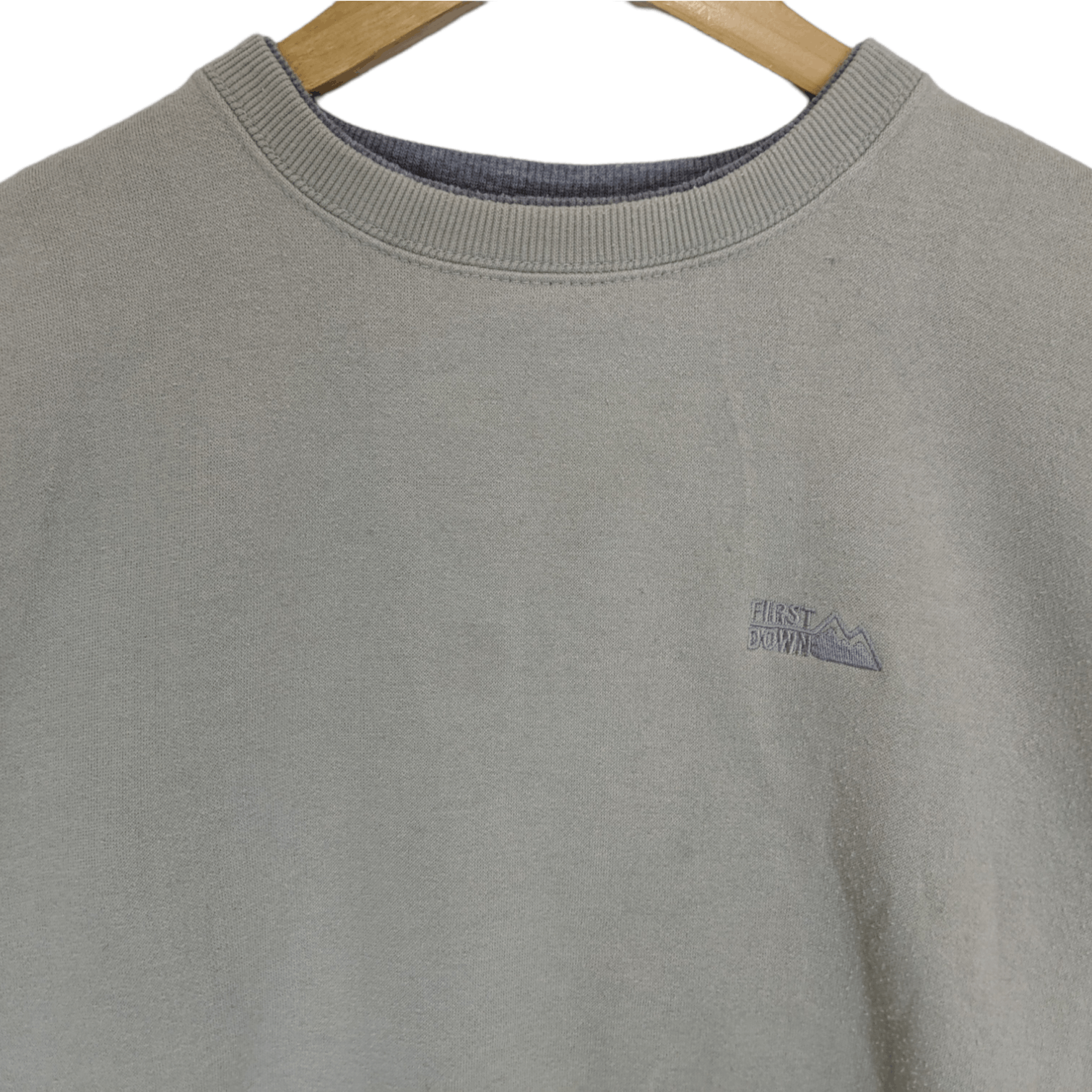 Japanese Brand FIRST DOWN Plain Sportswear Jumper Sweatshirt Size US L / EU 52-54 / 3 - 4 Thumbnail