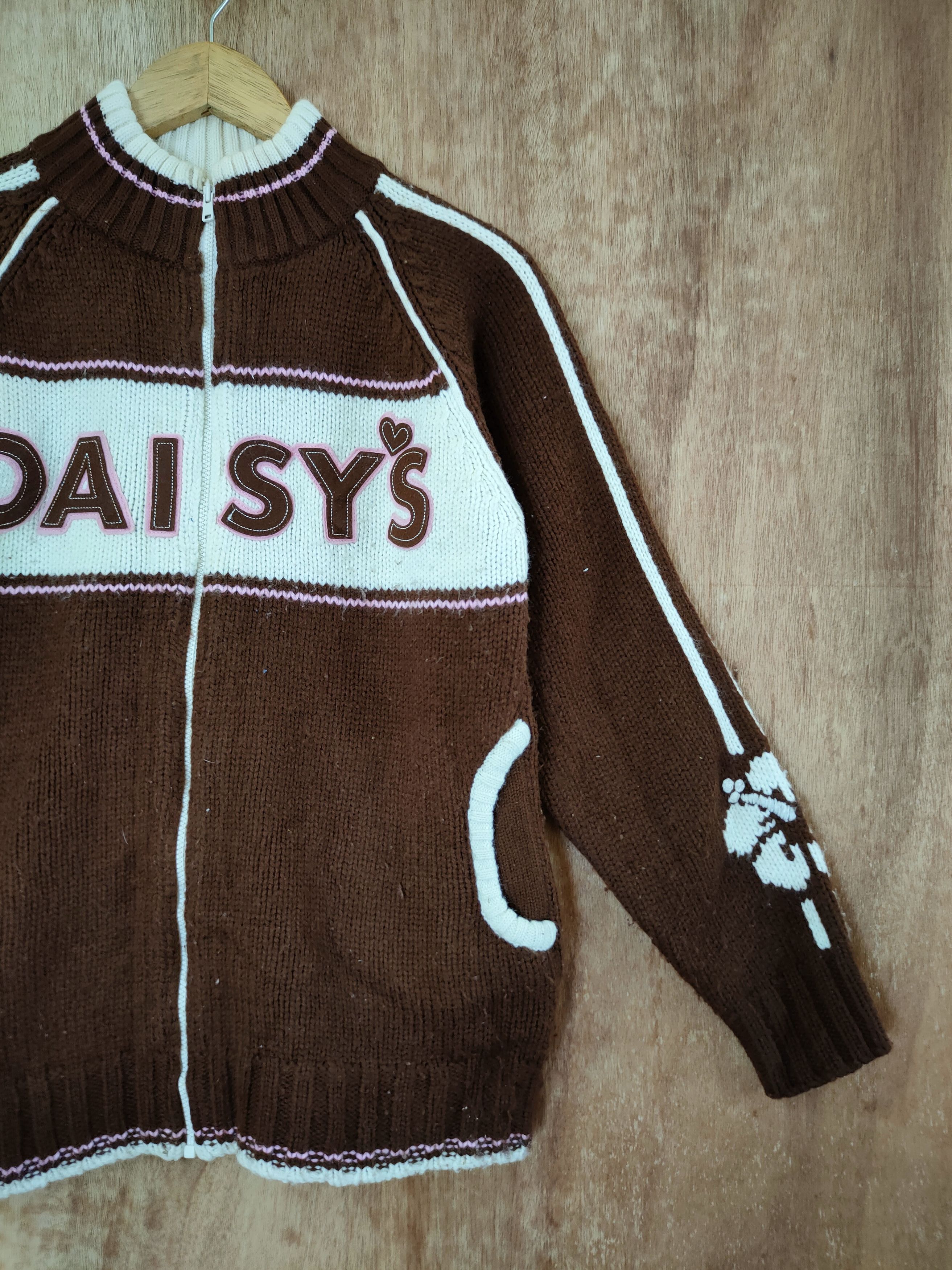 Homespun Knitwear Daisy Lovers knitwear sweater japan #46-657 Size M / US 6-8 / IT 42-44 - 3 Thumbnail