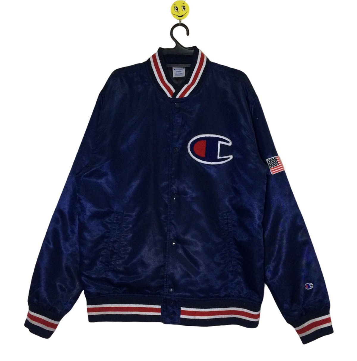 Champion Champion Varsity Bomber Embroidery Logo Satin Patch Sweater Size US L / EU 52-54 / 3 - 1 Thumbnail