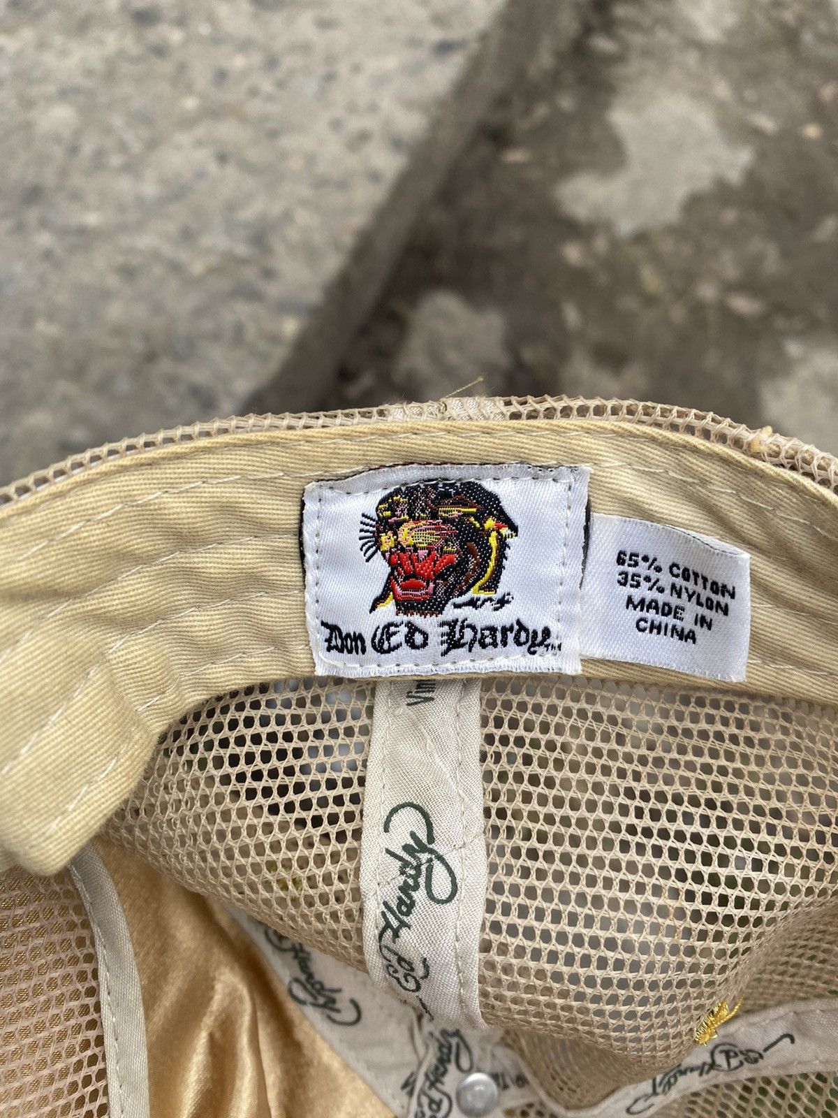 Ed Hardy 🐻 Don Ed Hardy Cap Y2K Trucker Hat Vintage Size ONE SIZE - 6 Thumbnail
