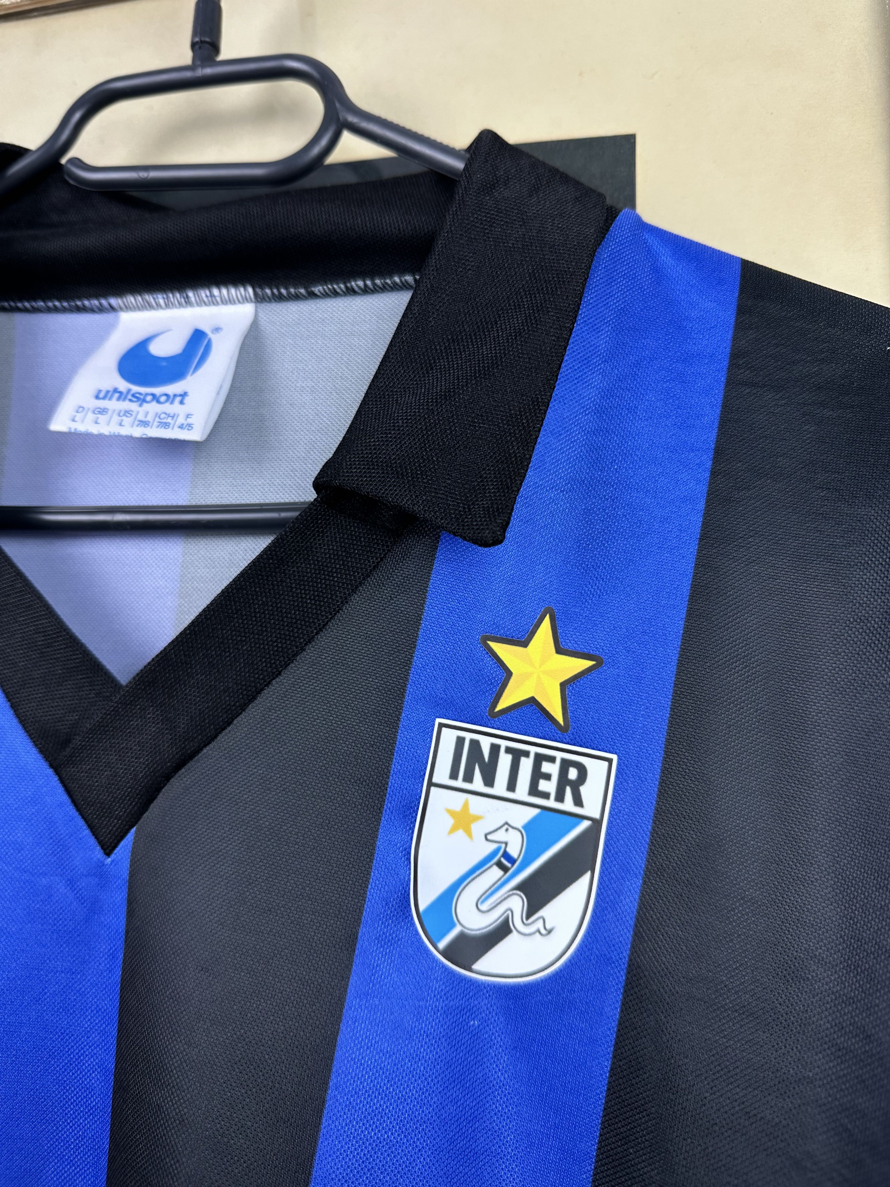 Vintage Internazionale Home football shirt 1988 Soccer Jersey Rare Size US L / EU 52-54 / 3 - 3 Thumbnail