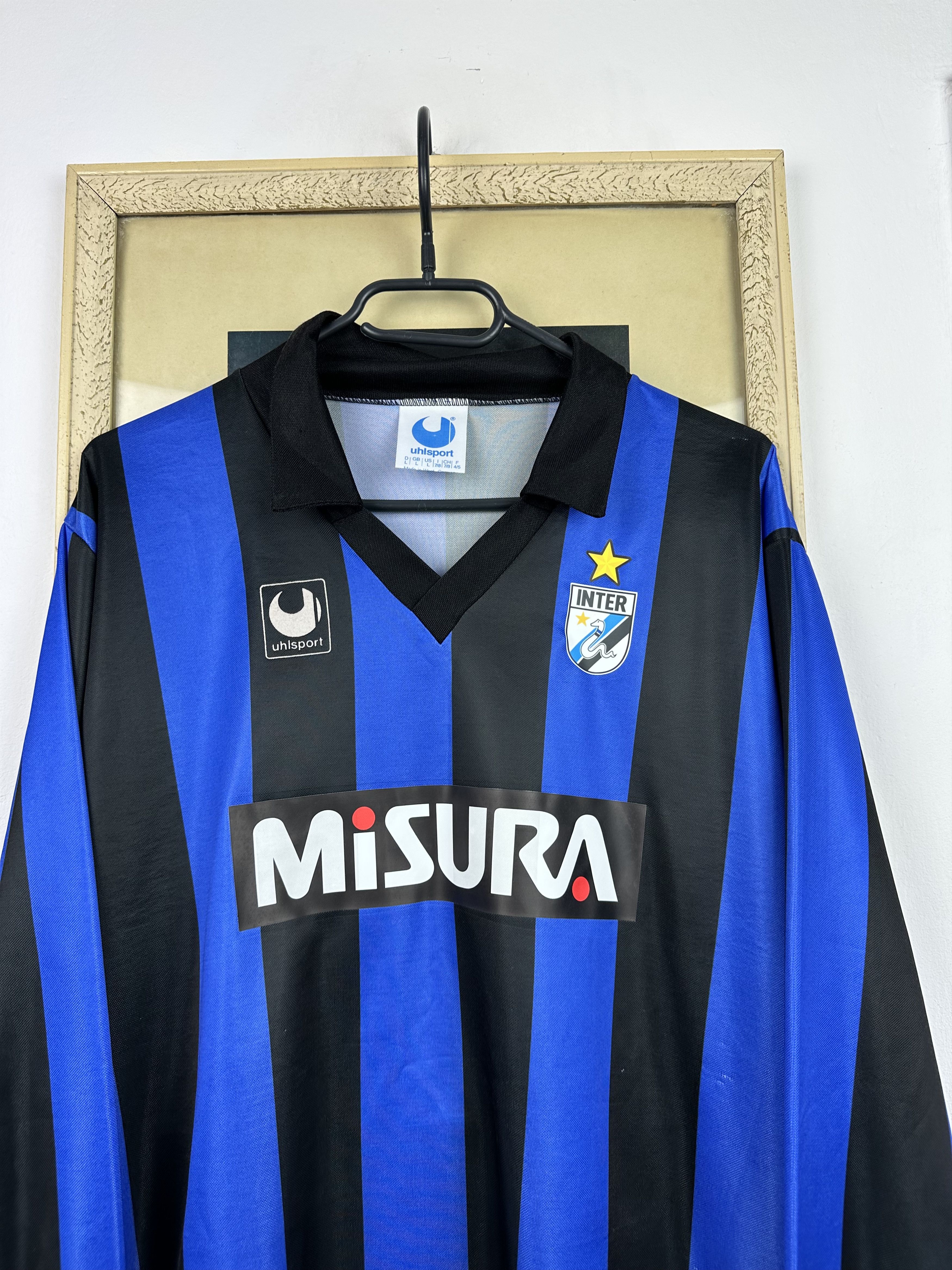 Vintage Internazionale Home football shirt 1988 Soccer Jersey Rare Size US L / EU 52-54 / 3 - 2 Thumbnail