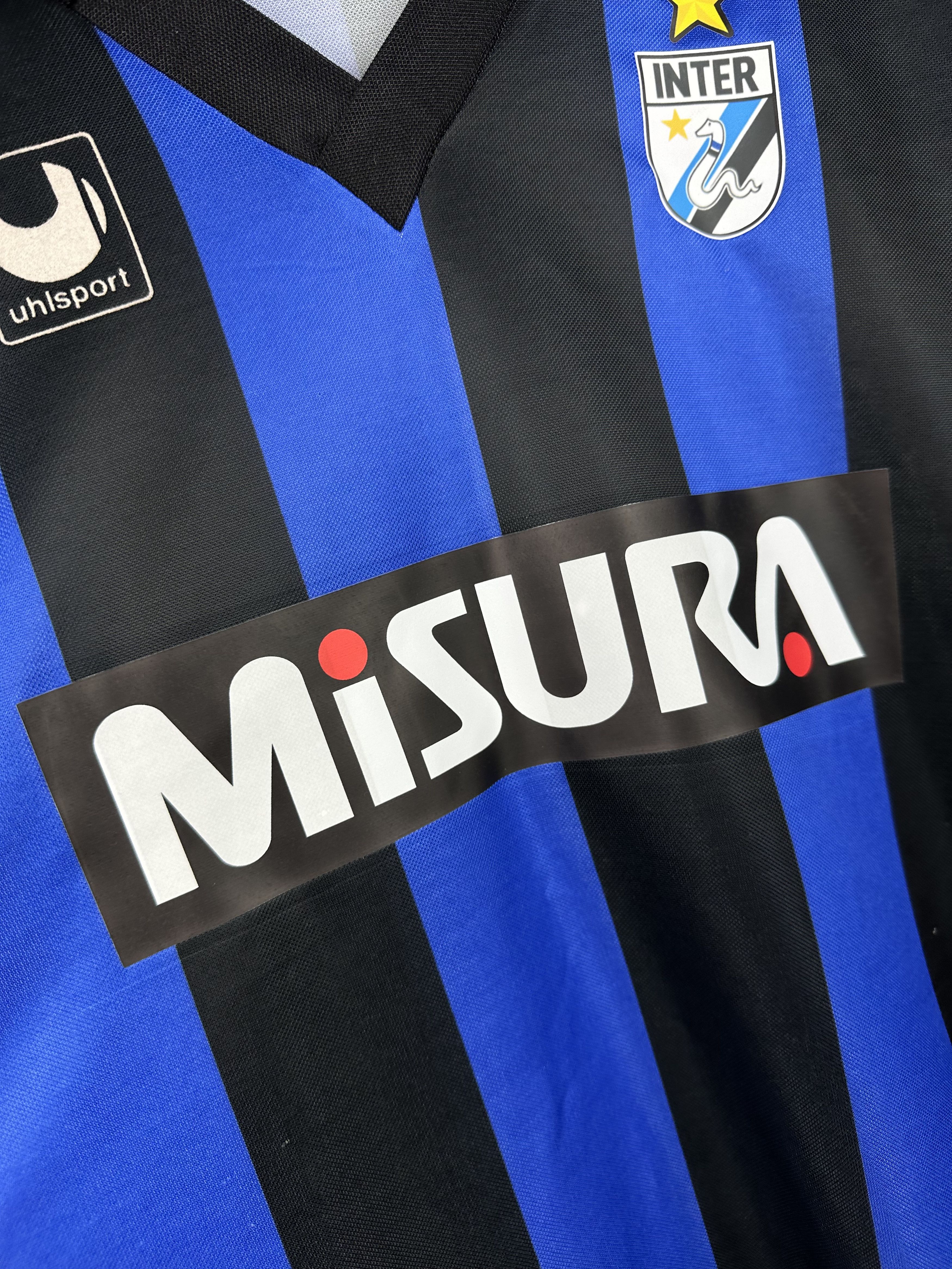 Vintage Internazionale Home football shirt 1988 Soccer Jersey Rare Size US L / EU 52-54 / 3 - 5 Thumbnail