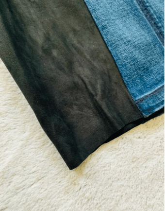 Helmut Lang Helmut Lang NWT Leather Denim Combo Skirt XS / 0 Size 25" / US 0 / IT 36 - 11 Thumbnail