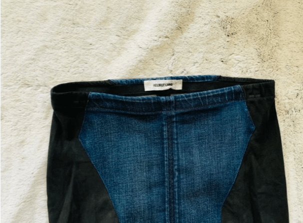 Helmut Lang Helmut Lang NWT Leather Denim Combo Skirt XS / 0 Size 25" / US 0 / IT 36 - 9 Thumbnail
