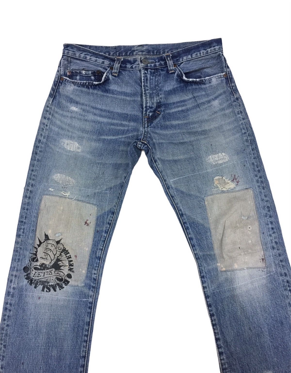 Seditionaries Slang HardCore RNA Inc Distressed Denim Size US 31 - 2 Thumbnail