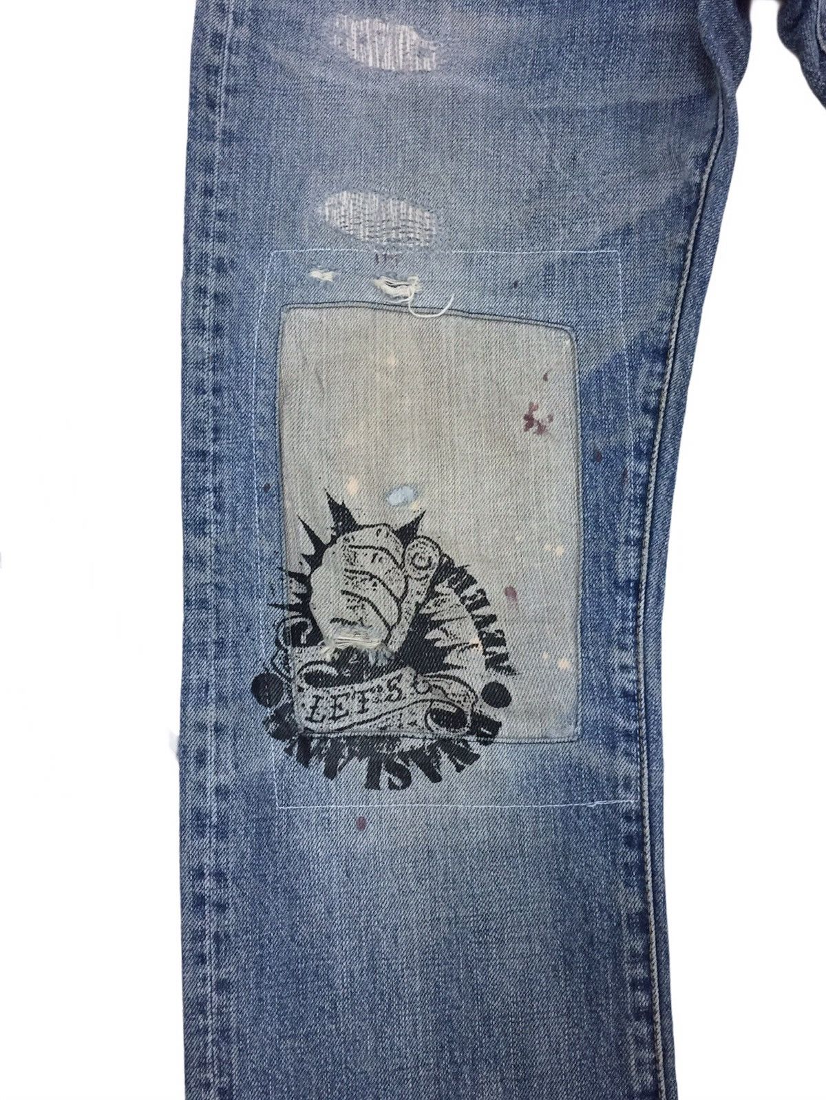 Seditionaries Slang HardCore RNA Inc Distressed Denim Size US 31 - 3 Thumbnail