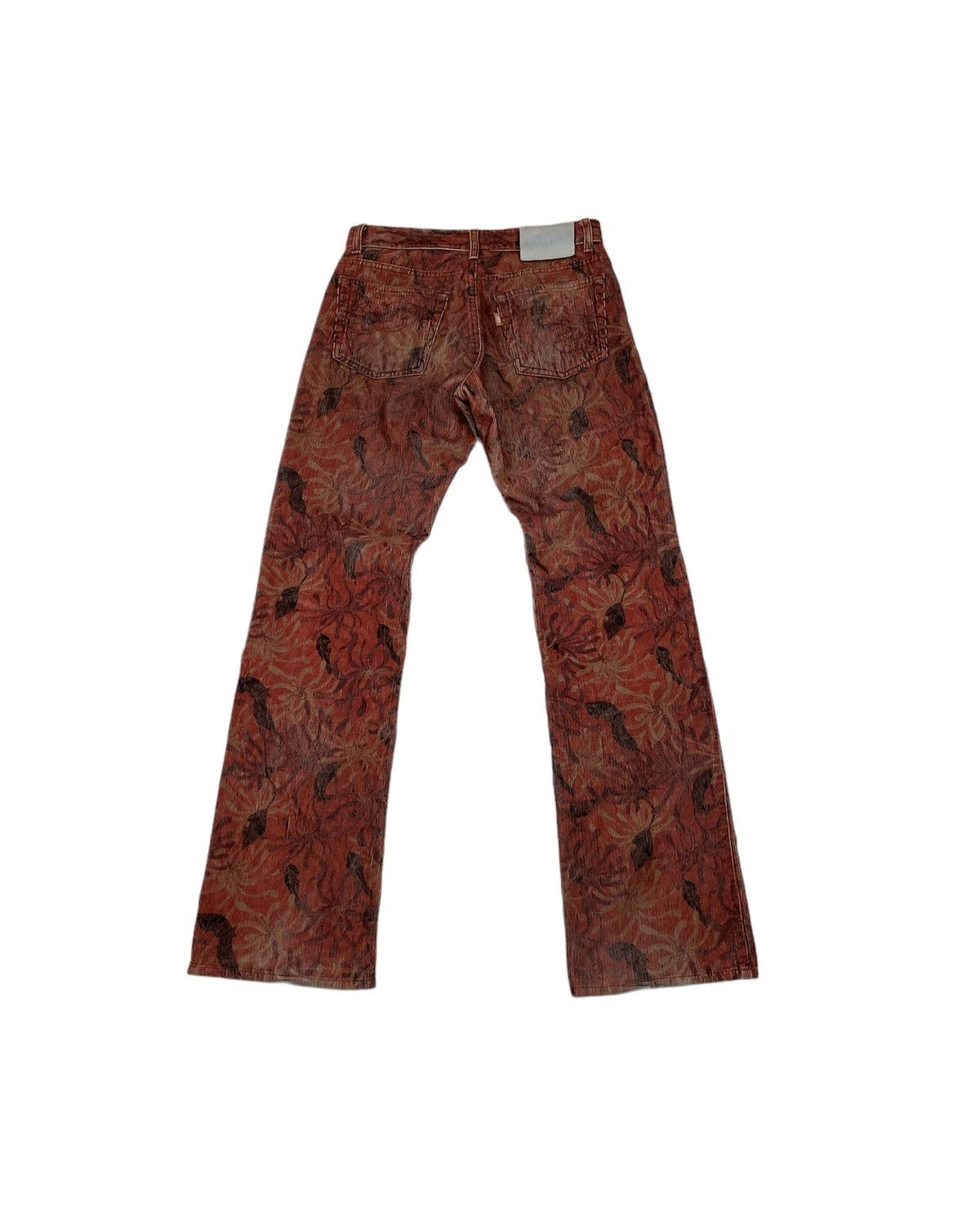 Japanese Brand Mash Mania Corduroy Floral Design Pants Made in Japan Size US 29 - 3 Thumbnail