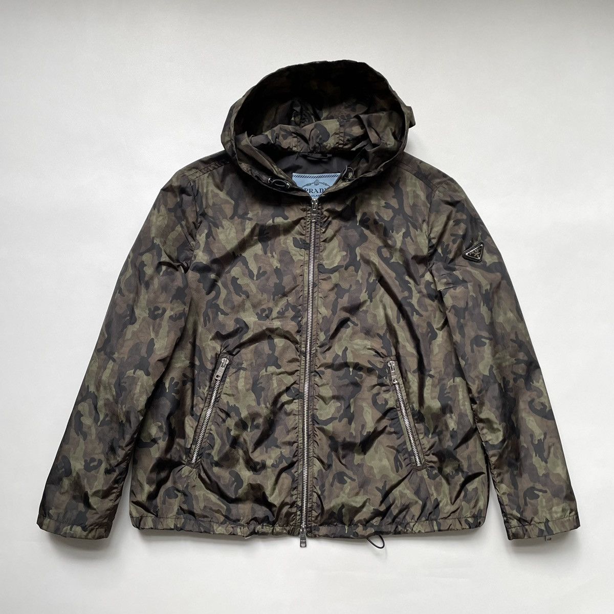 image of Prada S/s 14 Camo Nylon Jacket, Women's (Size Small)