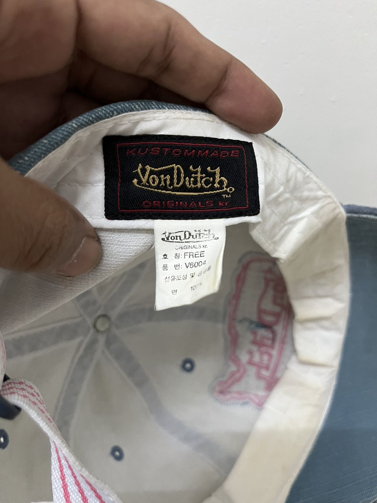 Von Dutch Von Dutch Light Blue Denim Hat Size ONE SIZE - 6 Thumbnail