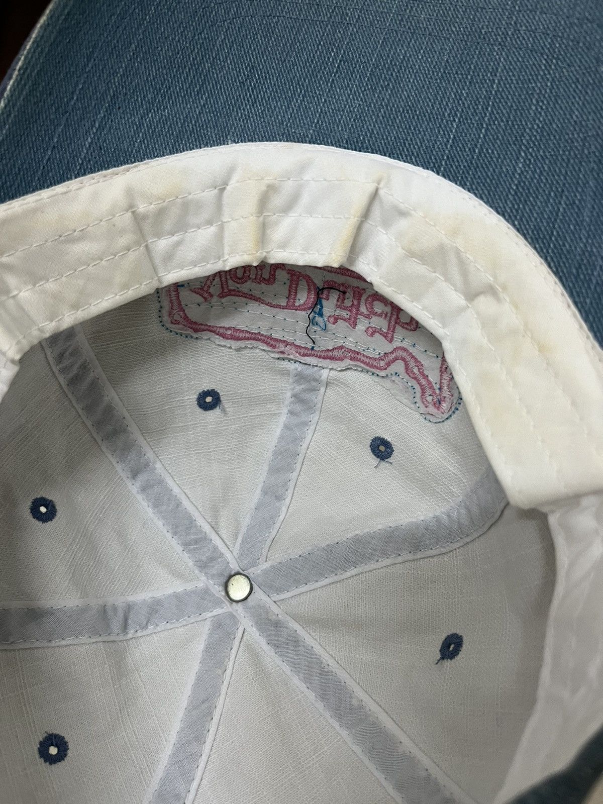 Von Dutch Von Dutch Light Blue Denim Hat Size ONE SIZE - 7 Thumbnail