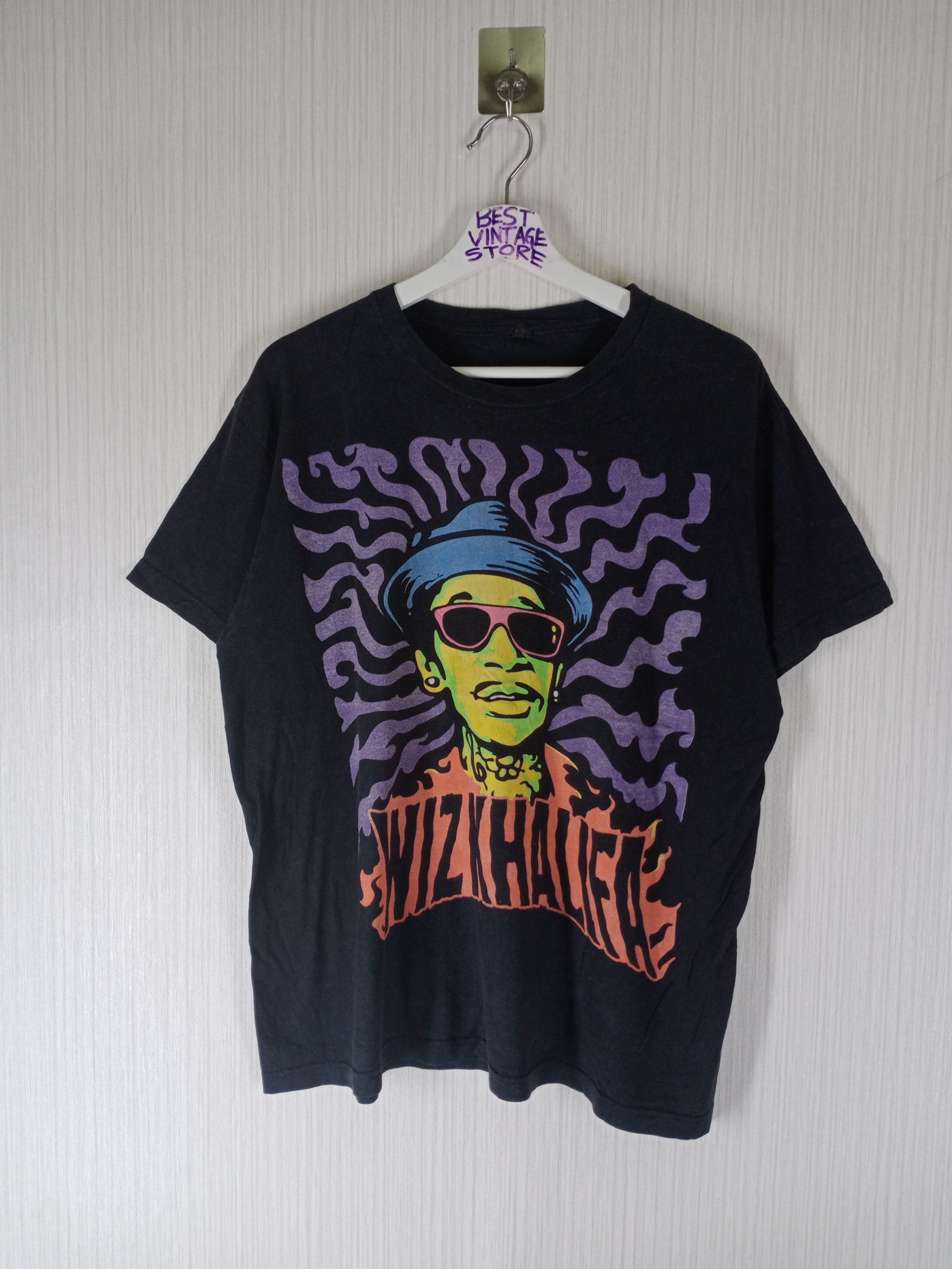 Band Tees Vintage WIZ KHALIFA American rapper nice rap tee t-shirt Size US L / EU 52-54 / 3 - 1 Thumbnail