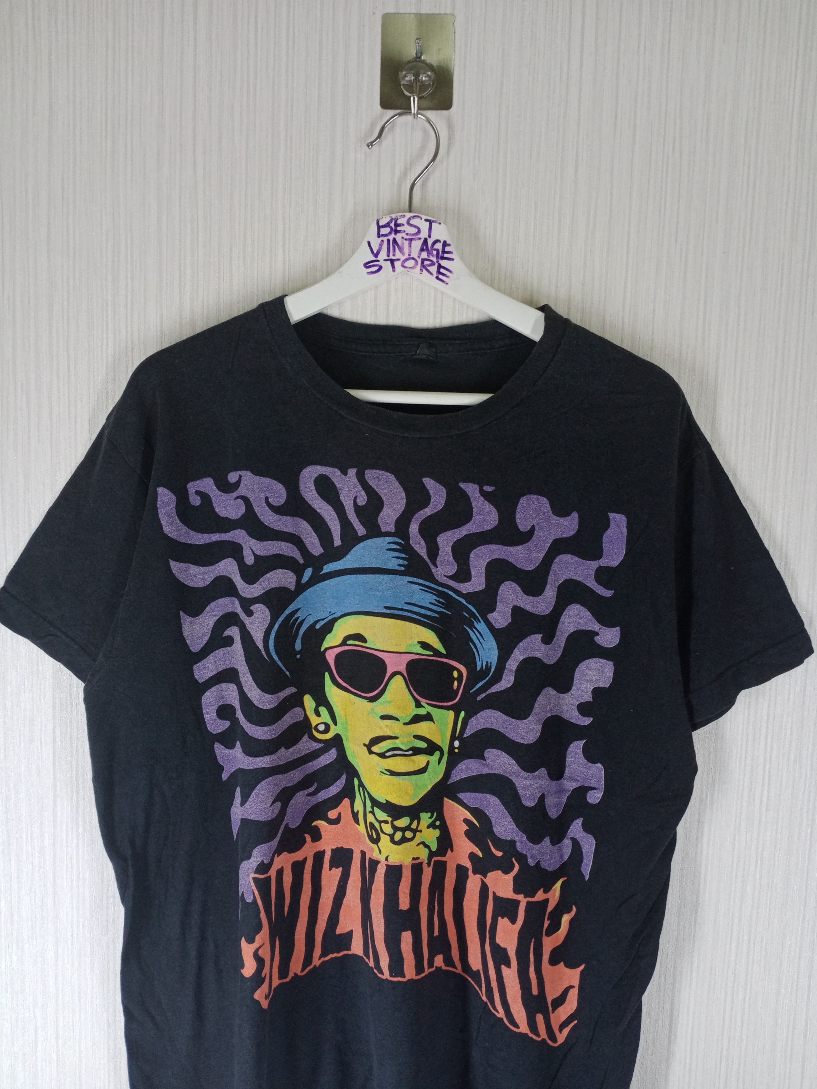 Band Tees Vintage WIZ KHALIFA American rapper nice rap tee t-shirt Size US L / EU 52-54 / 3 - 4 Thumbnail
