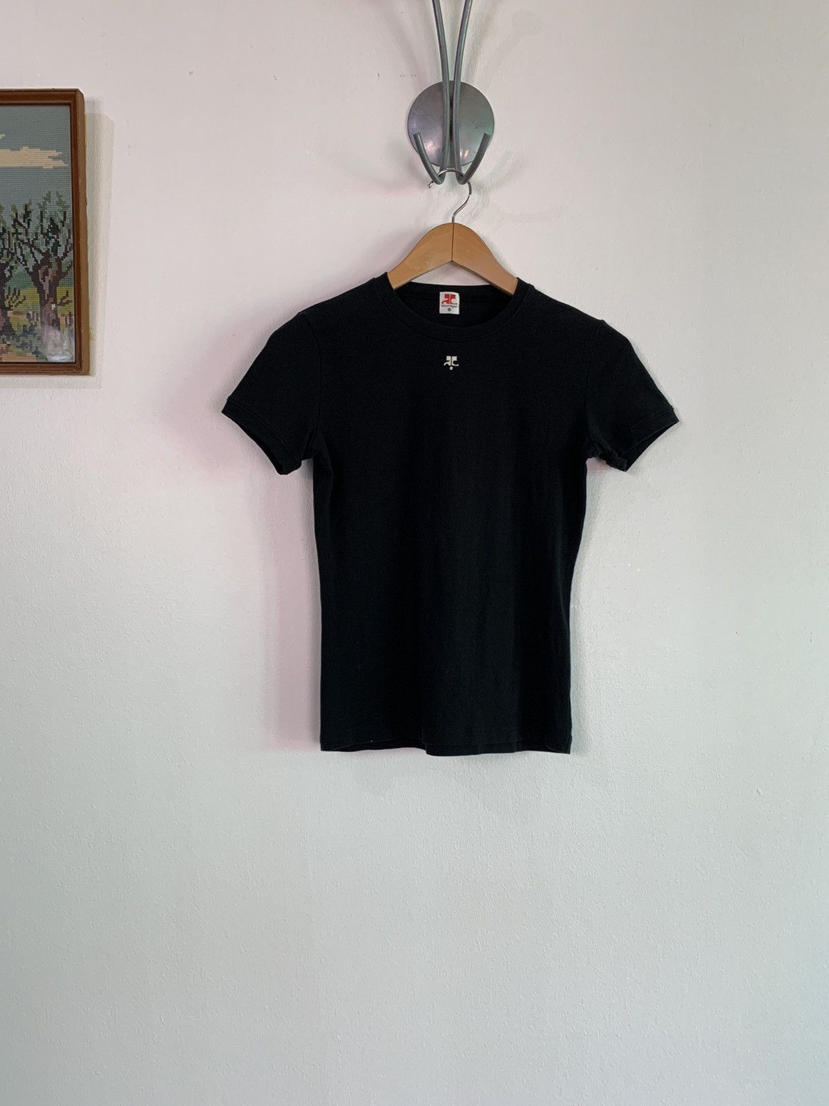 Courreges Courreges Logo T-Shirt. Size M / US 6-8 / IT 42-44 - 2 Thumbnail