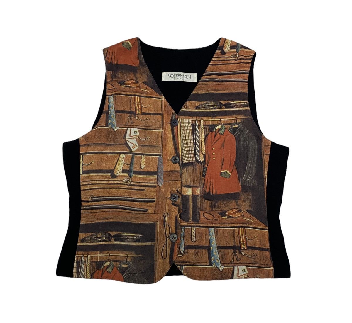 Issey Miyake RARE🔥80s LUXURIOUS RETRO PRINT TANK TOP VEST Size US S / EU 44-46 / 1 - 1 Thumbnail