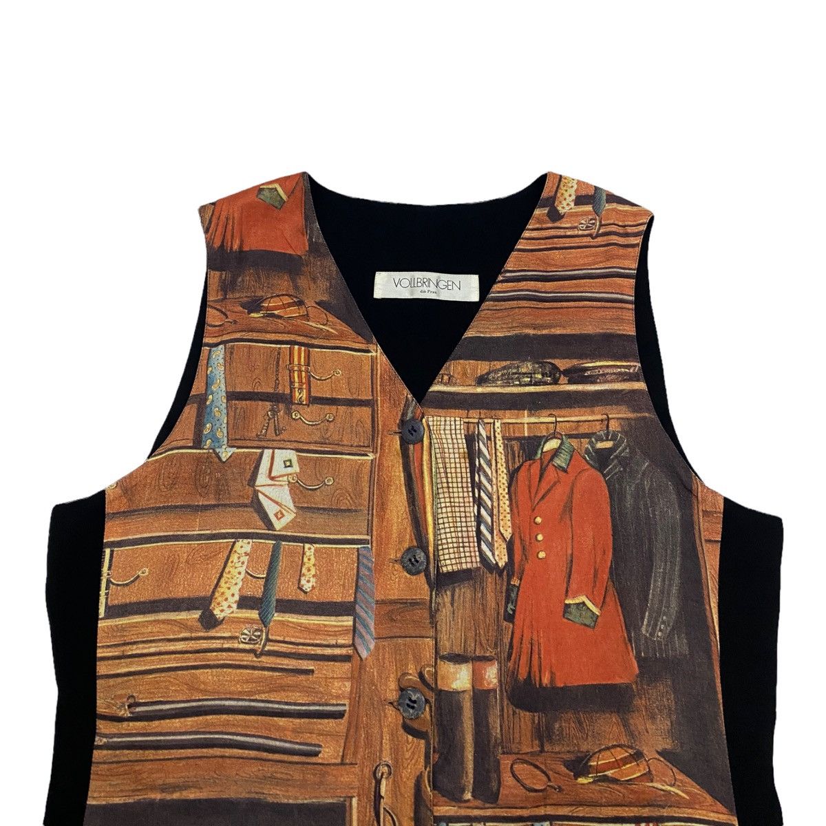 Issey Miyake RARE🔥80s LUXURIOUS RETRO PRINT TANK TOP VEST Size US S / EU 44-46 / 1 - 2 Thumbnail