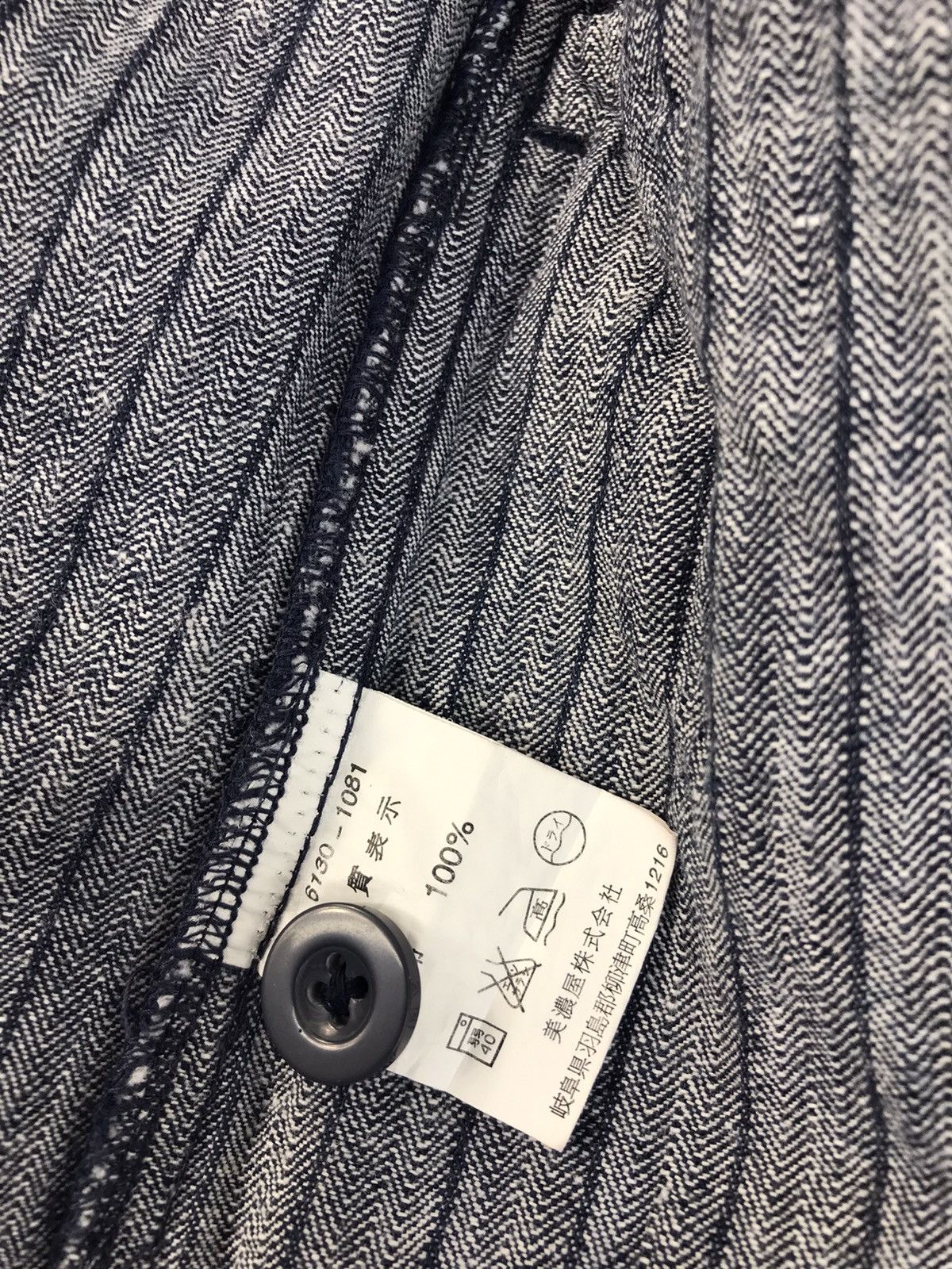 Japanese Brand Vtg Denim Gerry Cosby Striped Zipper Design Size US L / EU 52-54 / 3 - 10 Thumbnail