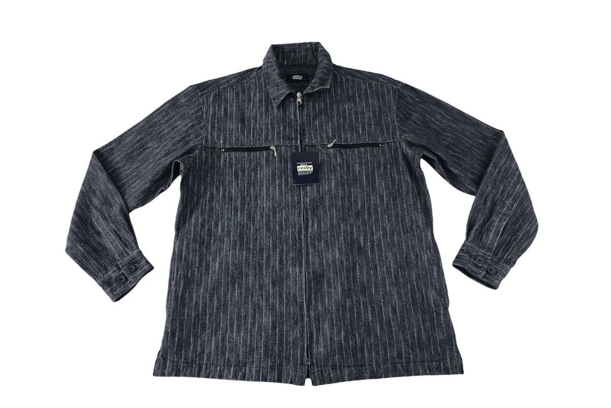 Japanese Brand Vtg Denim Gerry Cosby Striped Zipper Design Size US L / EU 52-54 / 3 - 1 Thumbnail